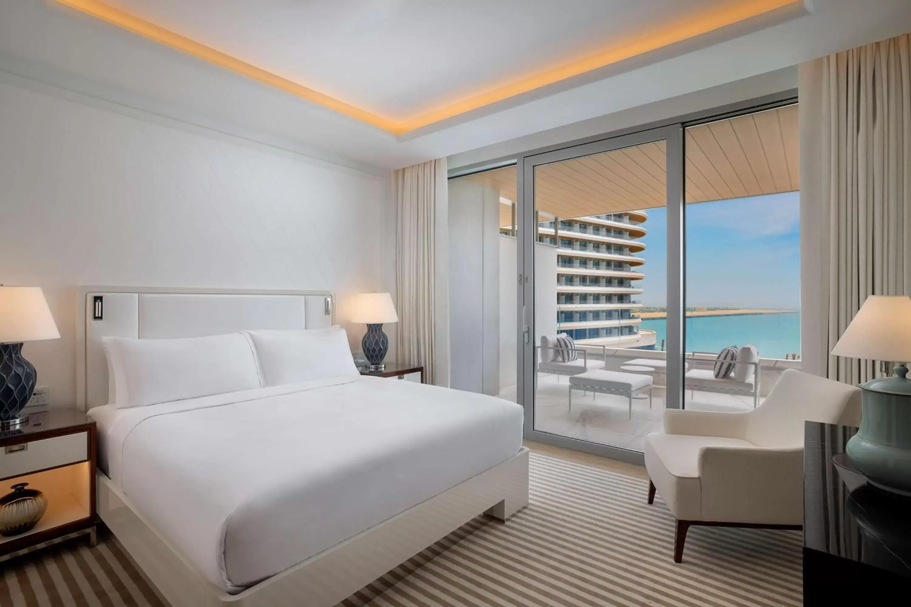 View (from property/room), Bed in Waldorf Astoria Lusail, Doha