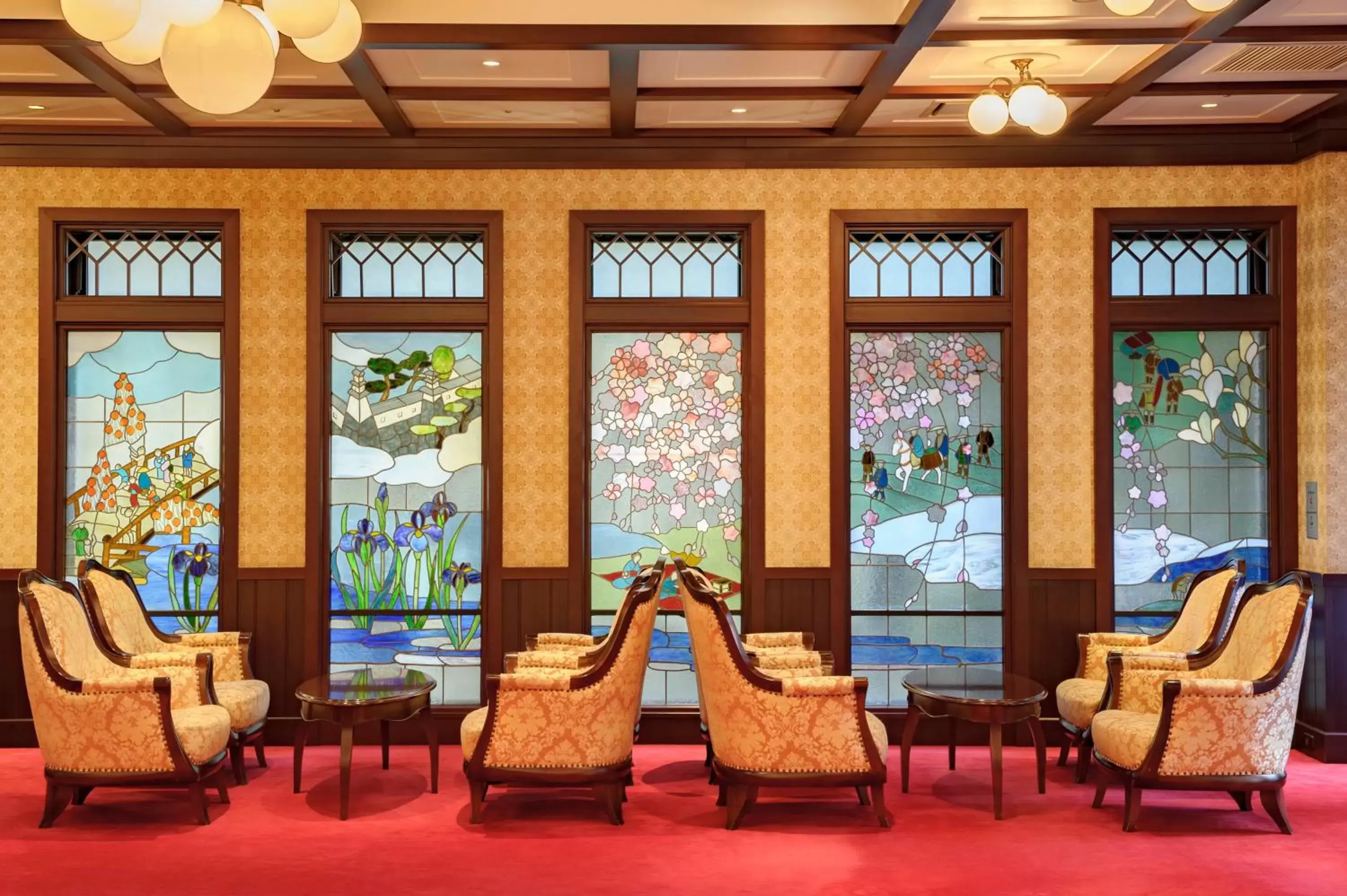 Lounge or bar, Lobby/Reception in Kanazawa Hakuchoro Hotel Sanraku