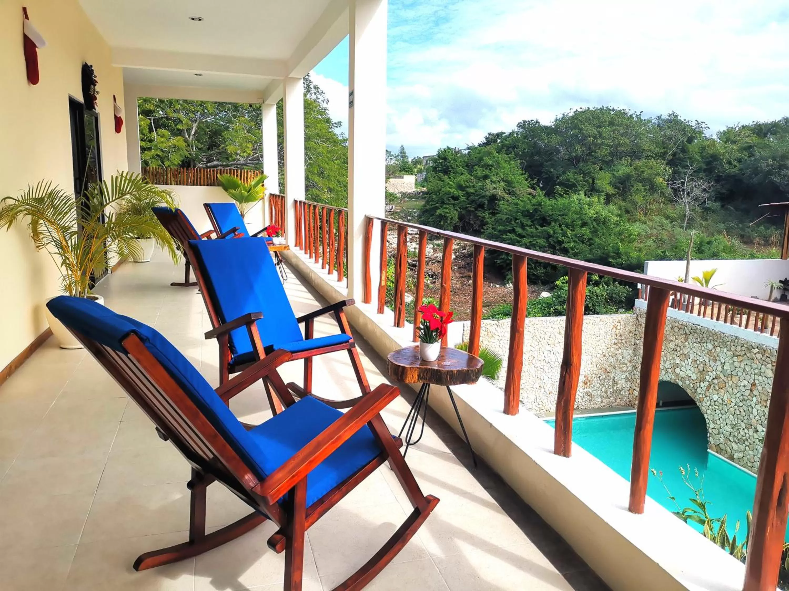 Balcony/Terrace in Mayan Majesty Boutique Hotel
