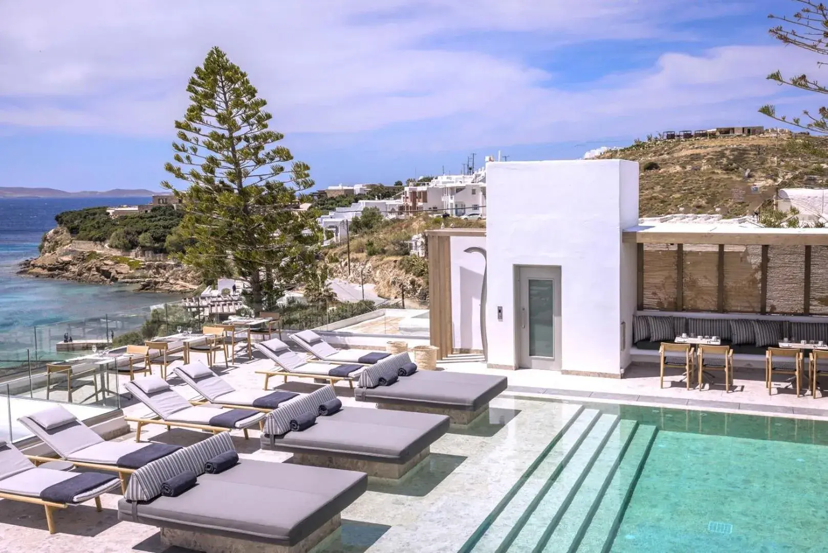 Sea view, Swimming Pool in Grace Mykonos