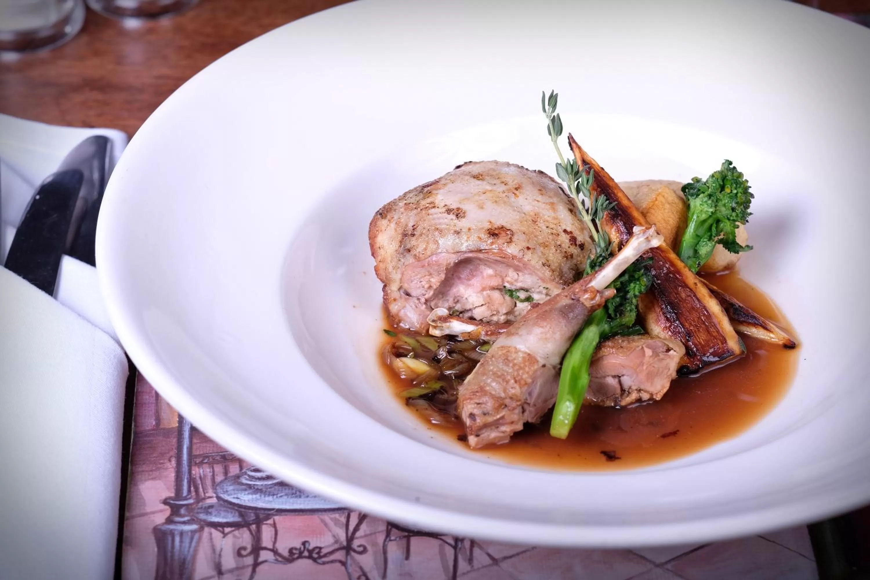 Food close-up in Rams Head Inn