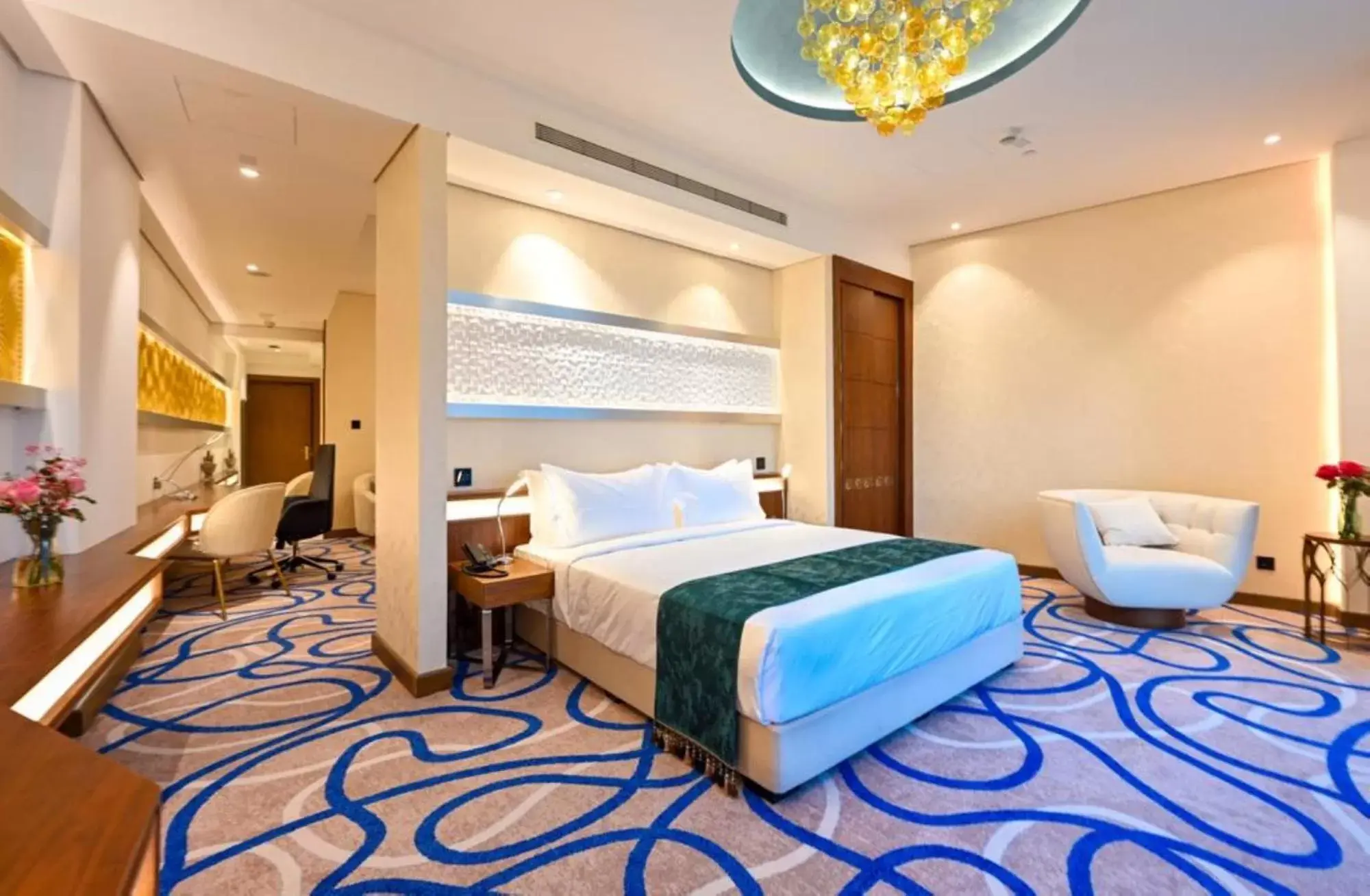 Photo of the whole room, Bed in Cielo Hotel Lusail Qatar