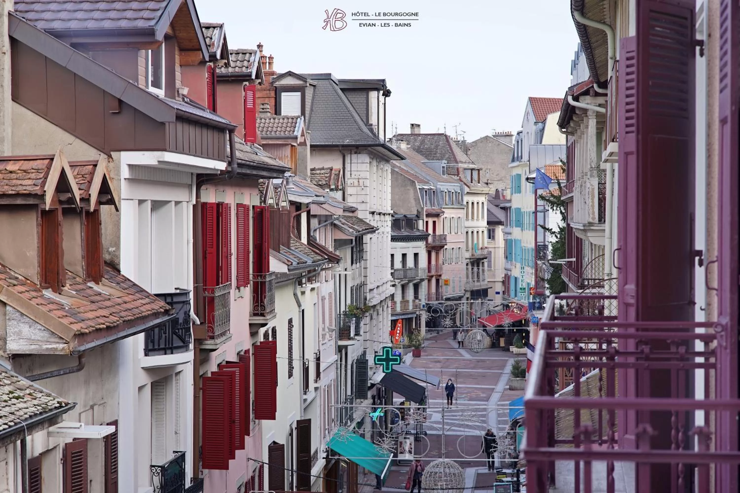 Street view in Hotel Le Bourgogne