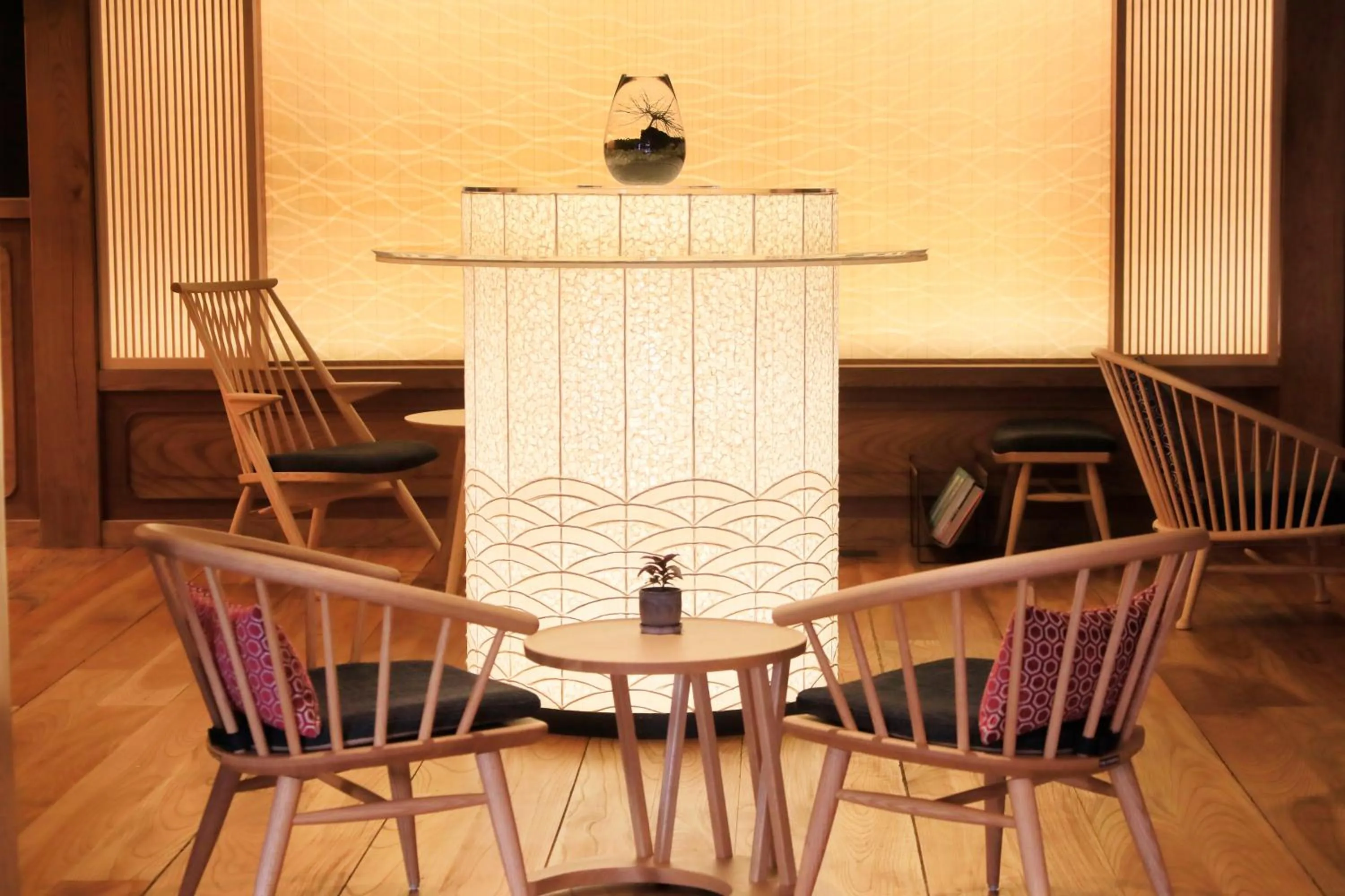 Communal lounge/ TV room in Fuji Onsenji Yumedono