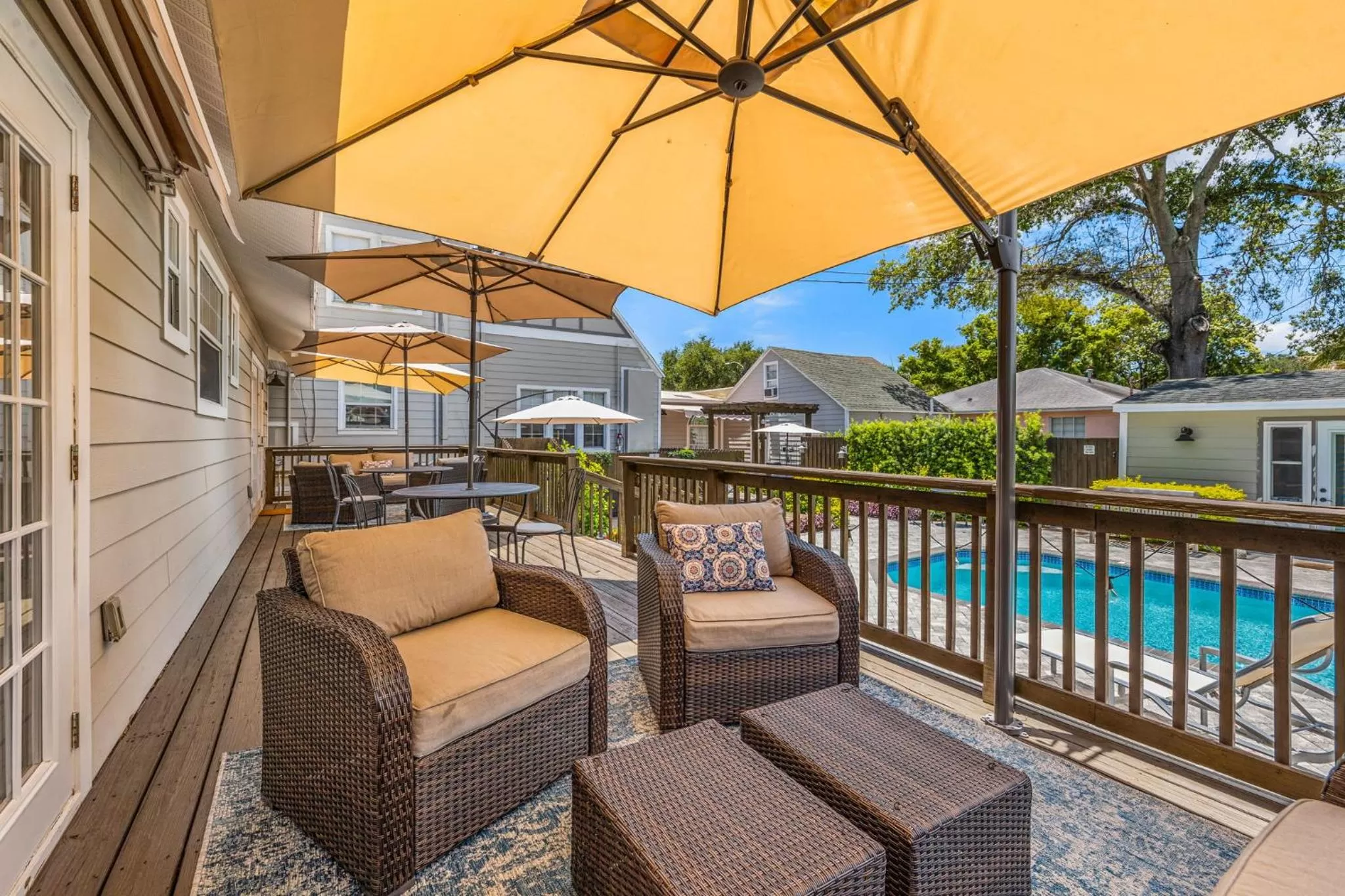 Balcony/Terrace, Pool View in The Kenwood Gables