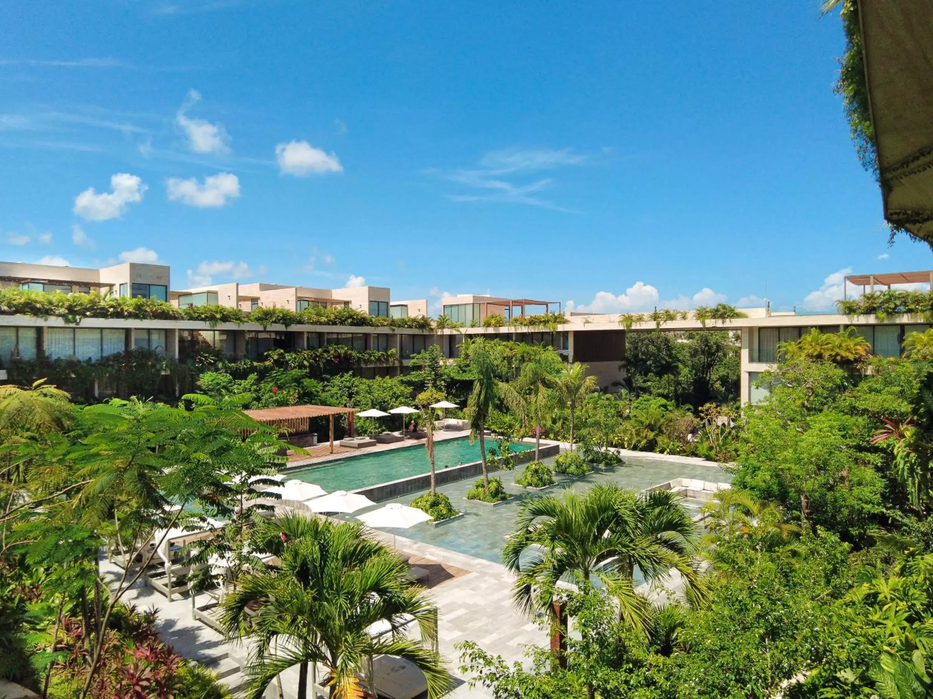 Garden view in MISTIQ Tulum Luxury Apartments