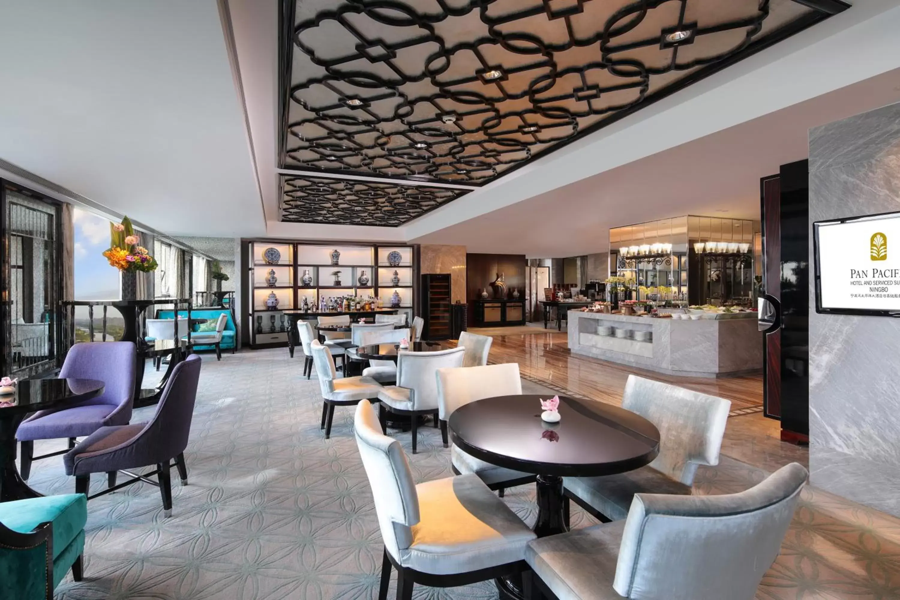 Restaurant/places to eat, Lounge/Bar in Pan Pacific Serviced Suites Ningbo