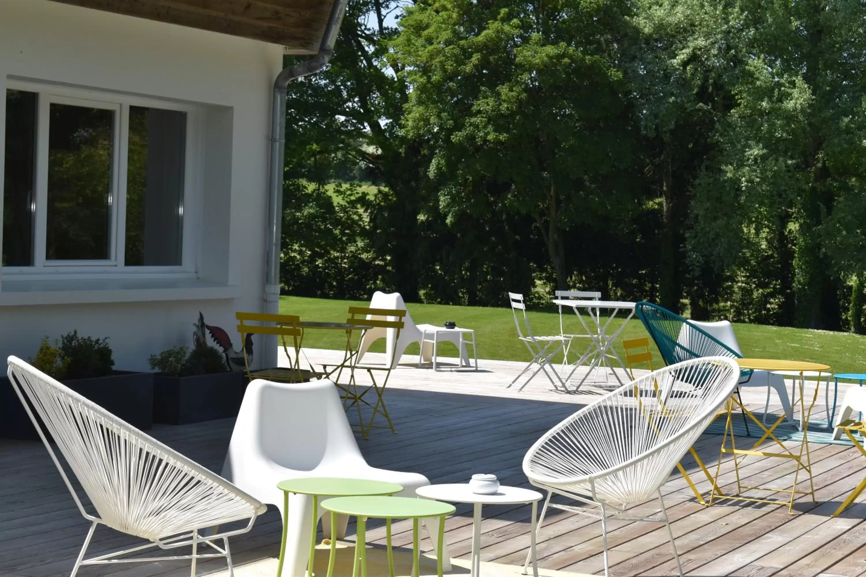 Balcony/Terrace in Hôtel le Corbusson