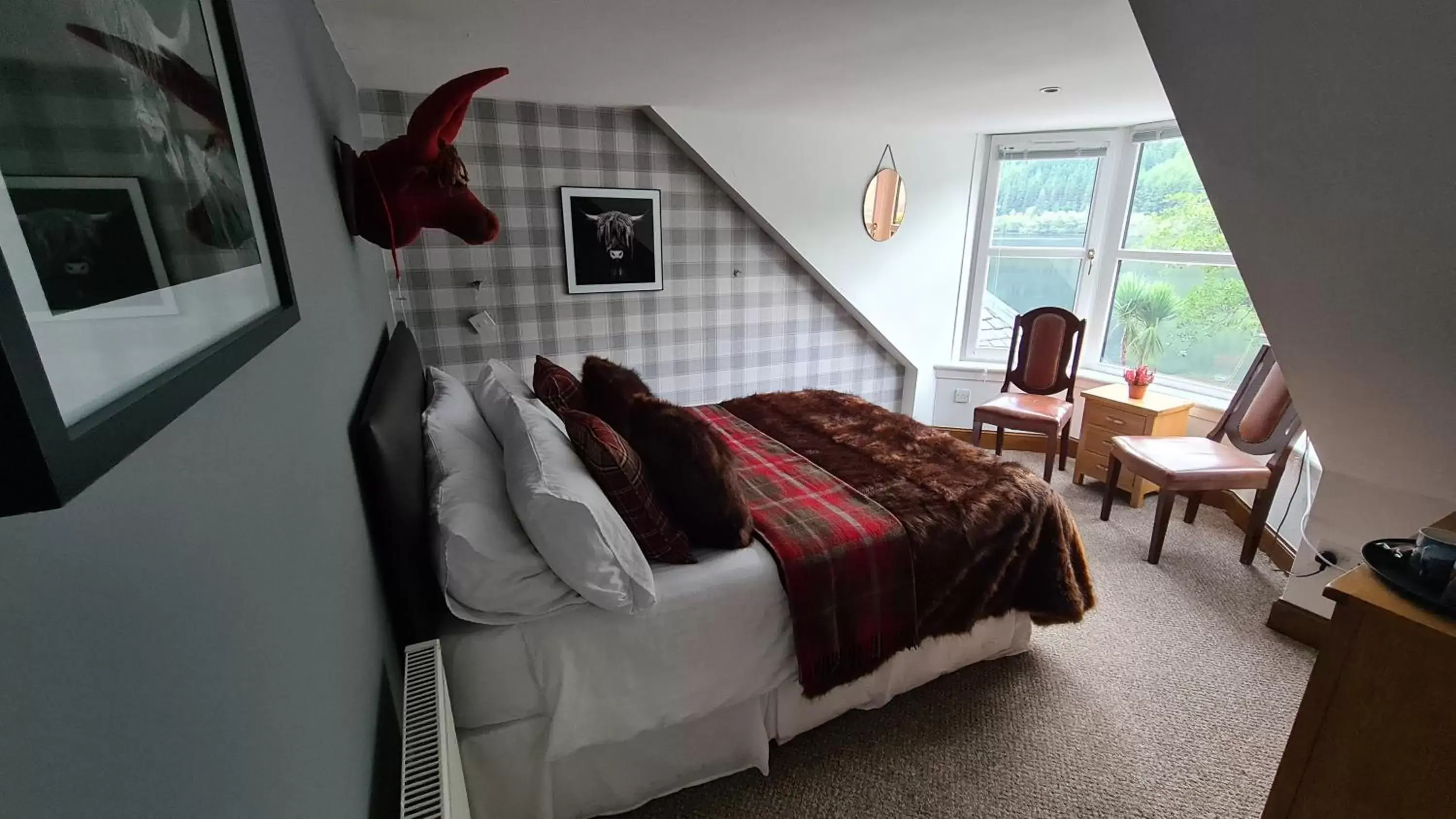 Bed in The Coylet Inn by Loch Eck