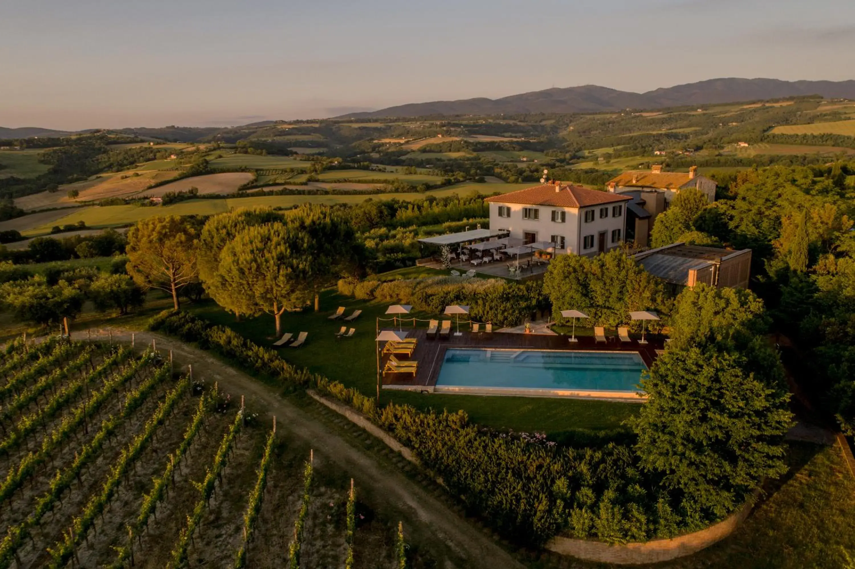 Pool view, Bird's-eye View in Roccafiore Spa & Resort