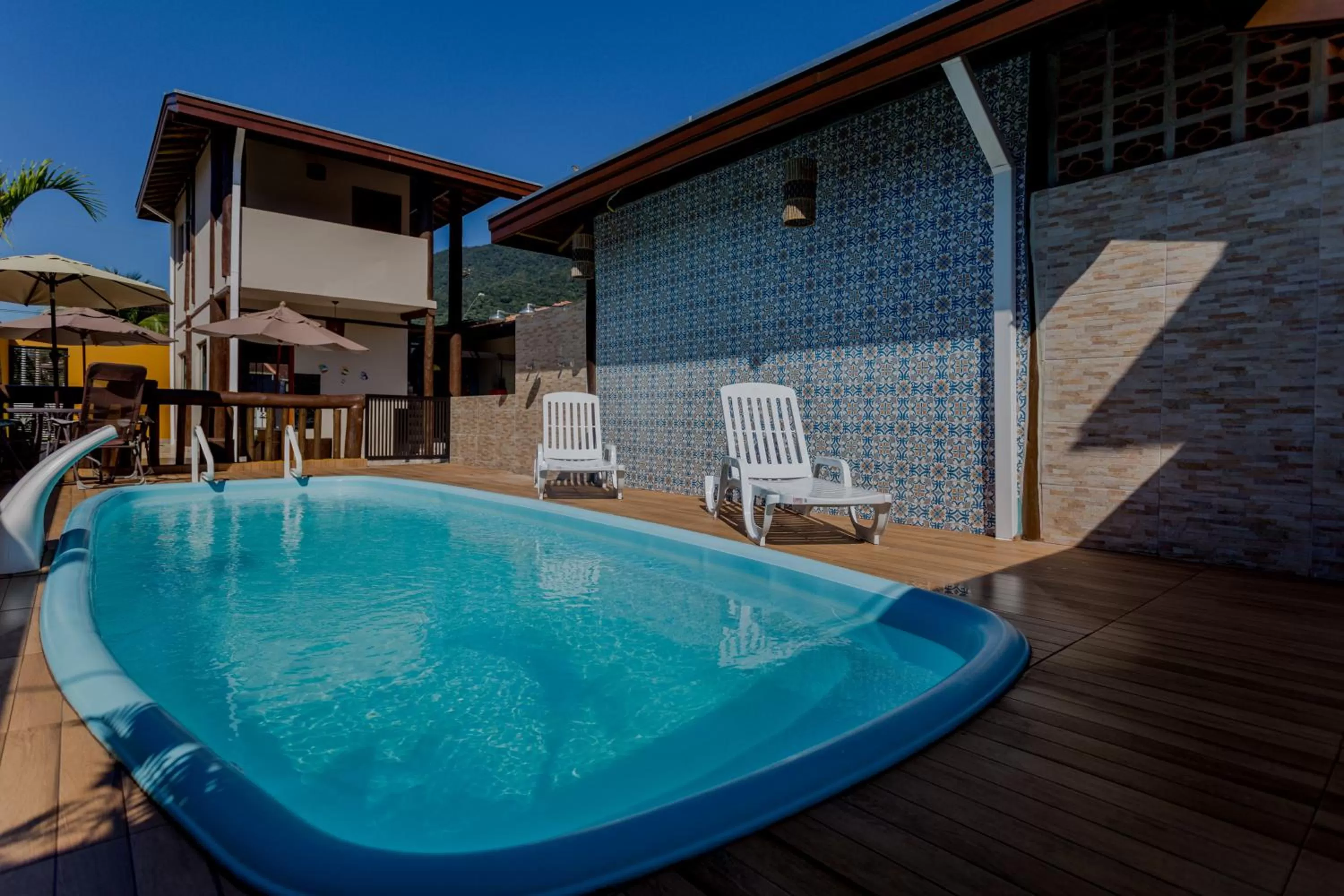 Pool view in Pousada Chalés do Julião