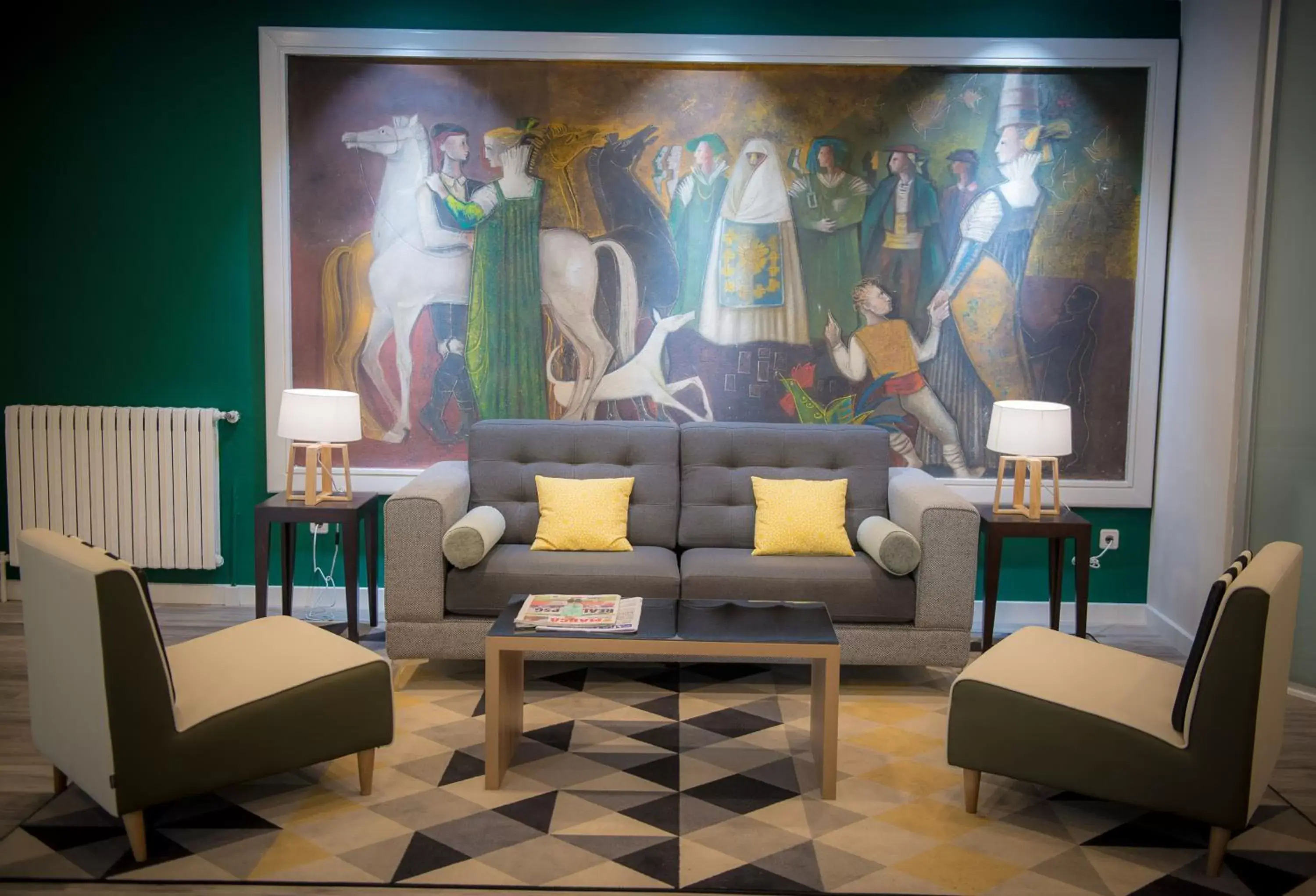 Lounge or bar in Gran Hotel de Jaca Lounge or bar in Gran Hotel de Jaca