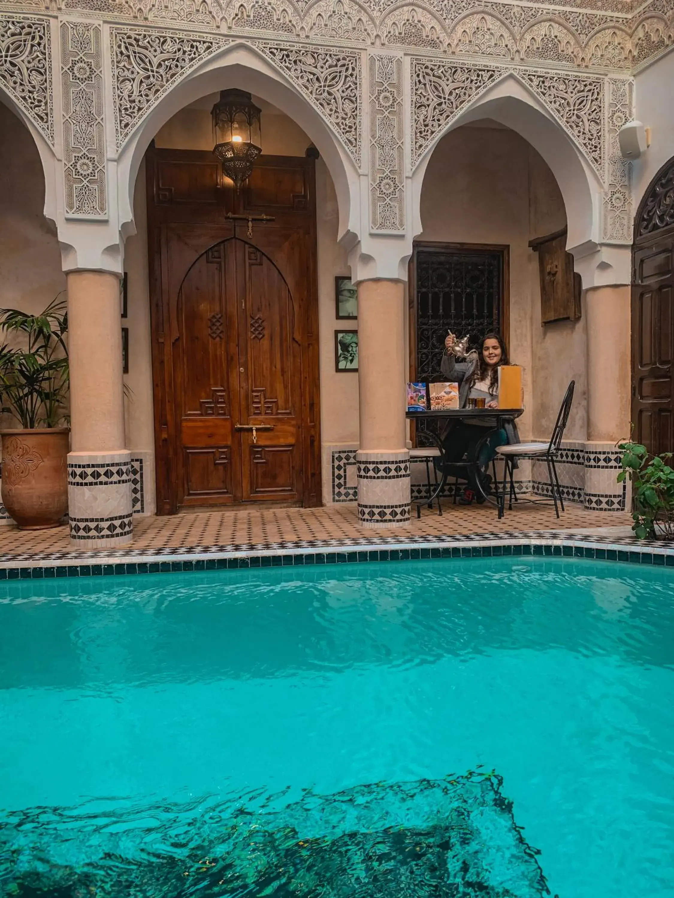 Decorative detail, Swimming Pool in Riad Abaka hotel & boutique