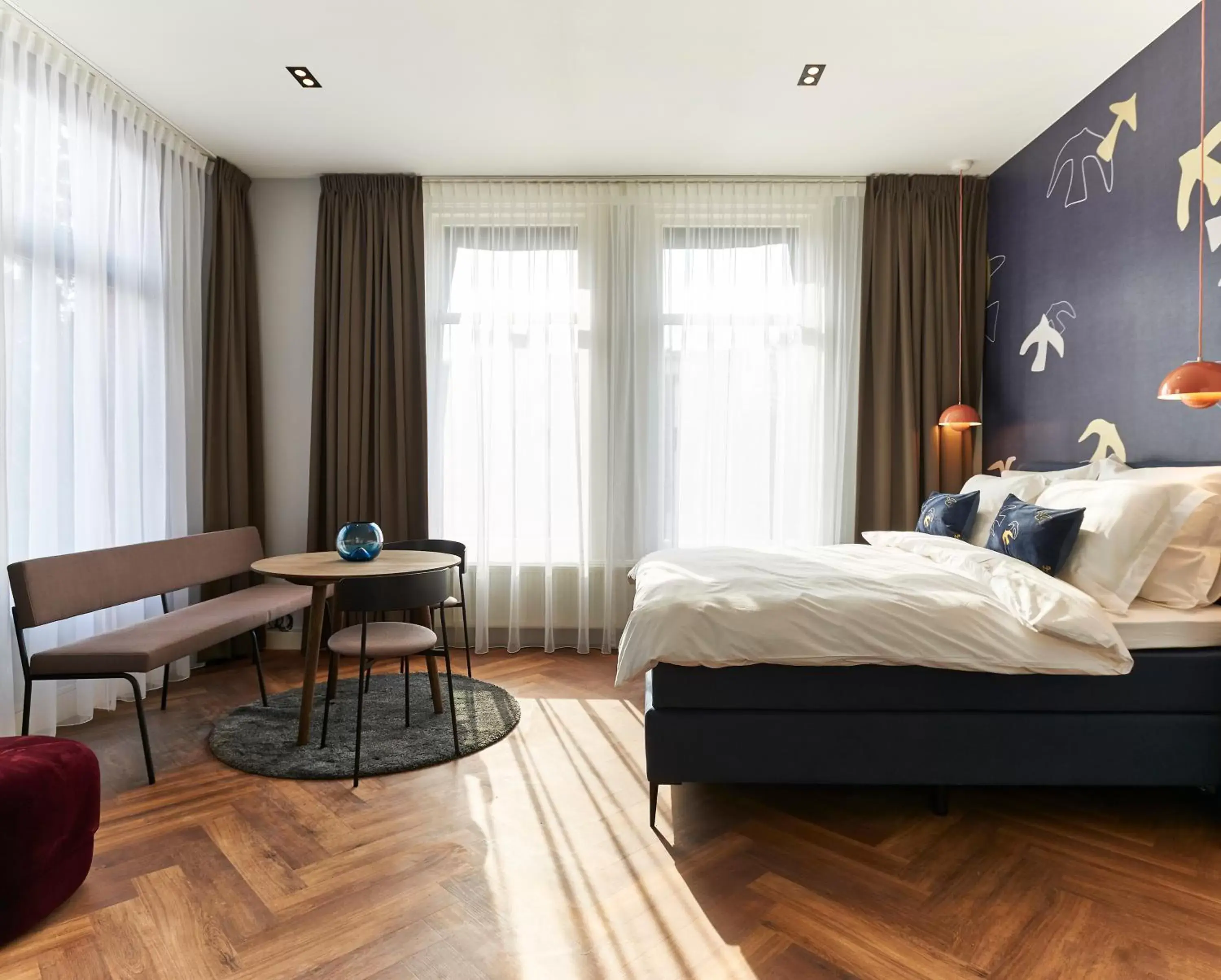 Living room, Bed in Hotel Pistache Den Haag