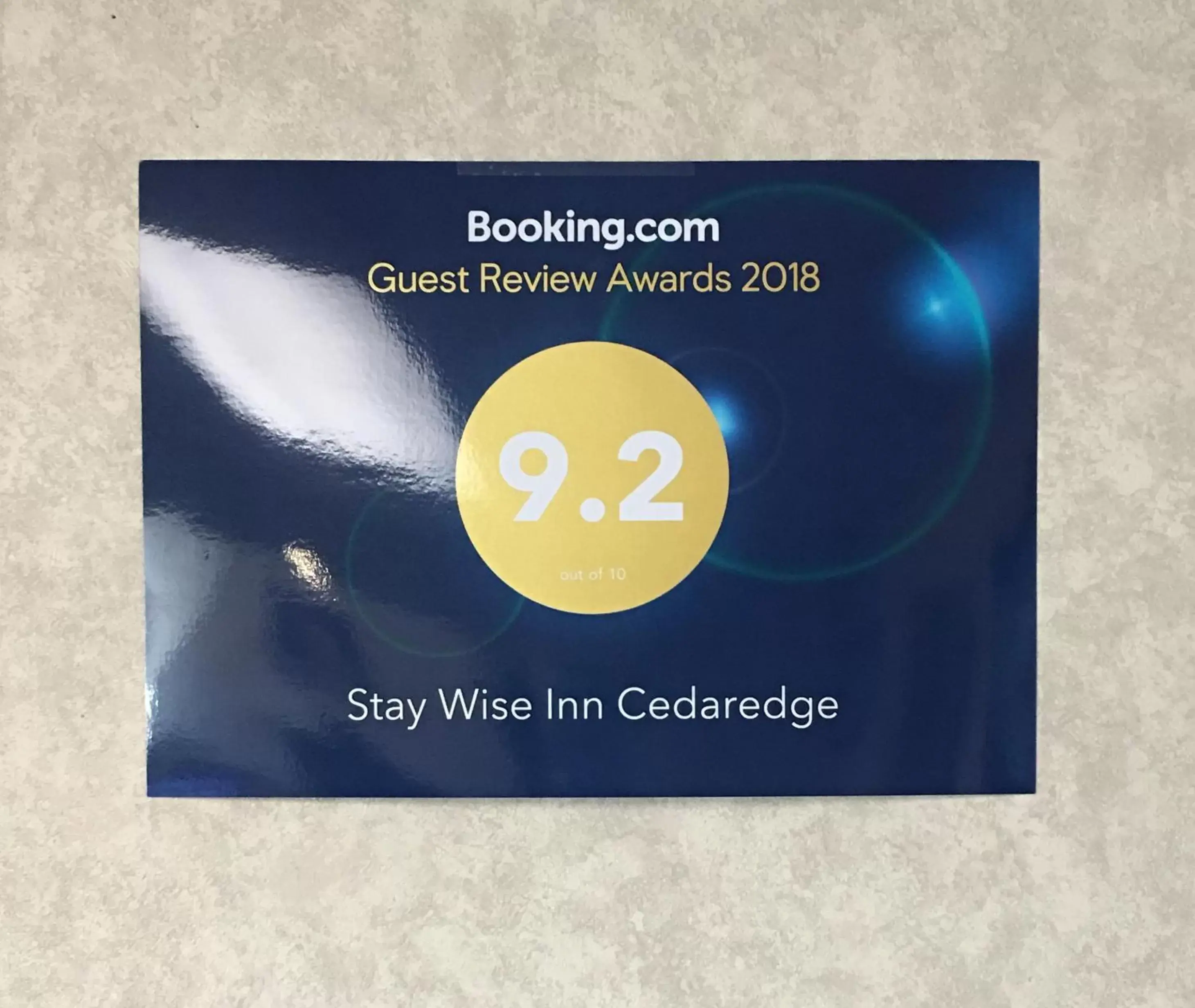 Certificate/Award in Stay Wise Inn Cedaredge