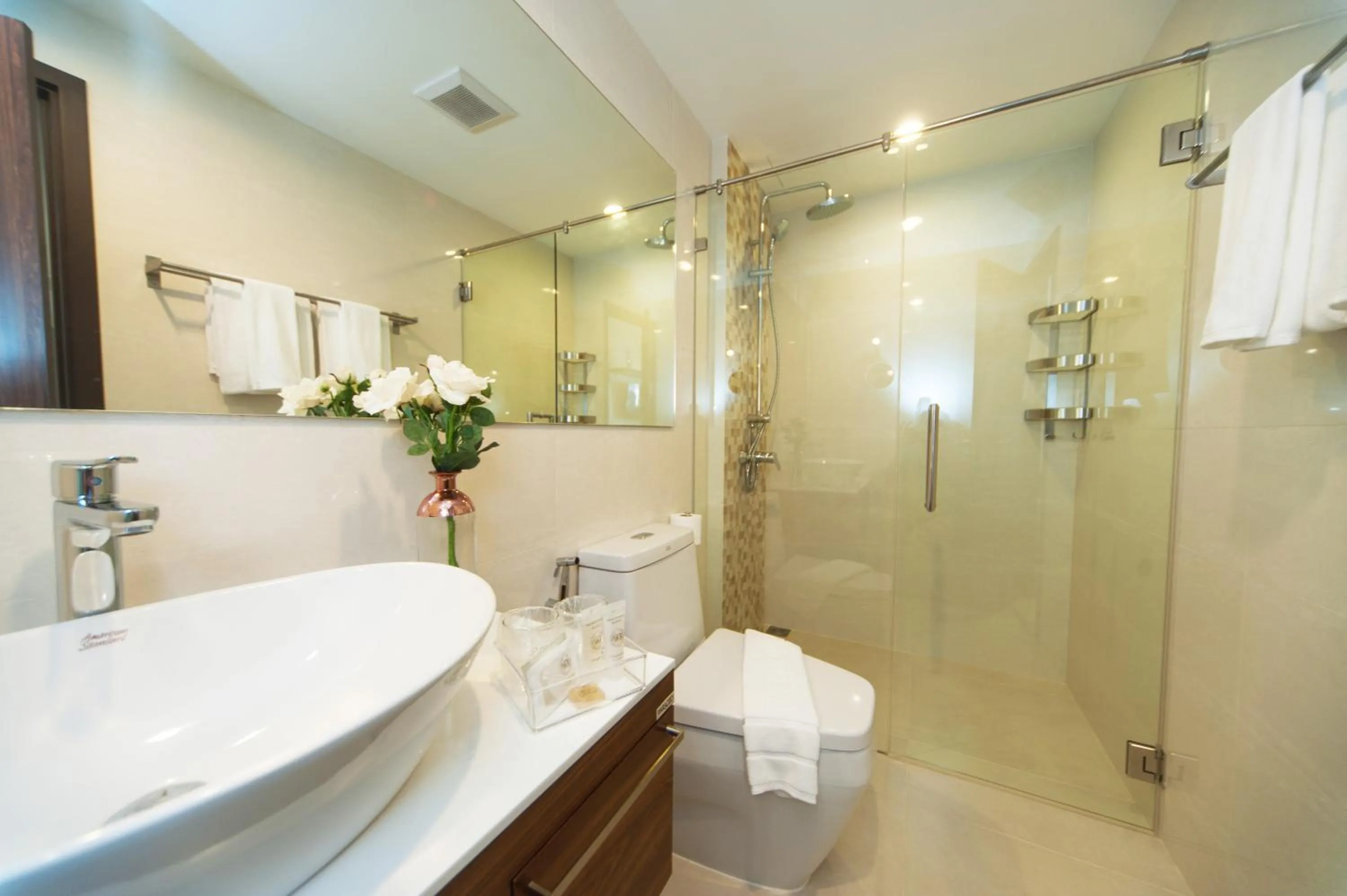 Shower in The Title KR Beach Condotel Rawai Beach