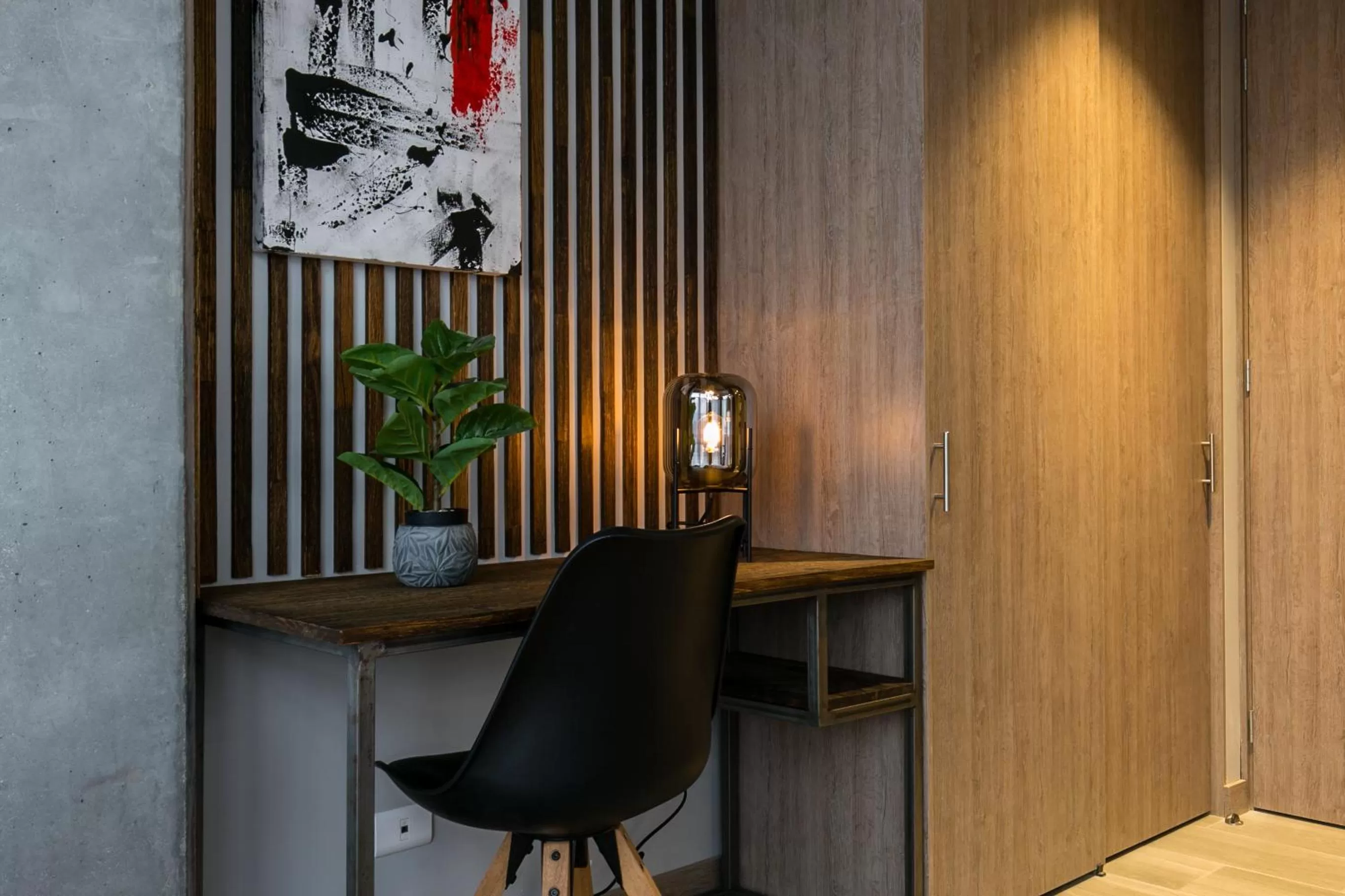 Seating area in Factory Lofts Hotel