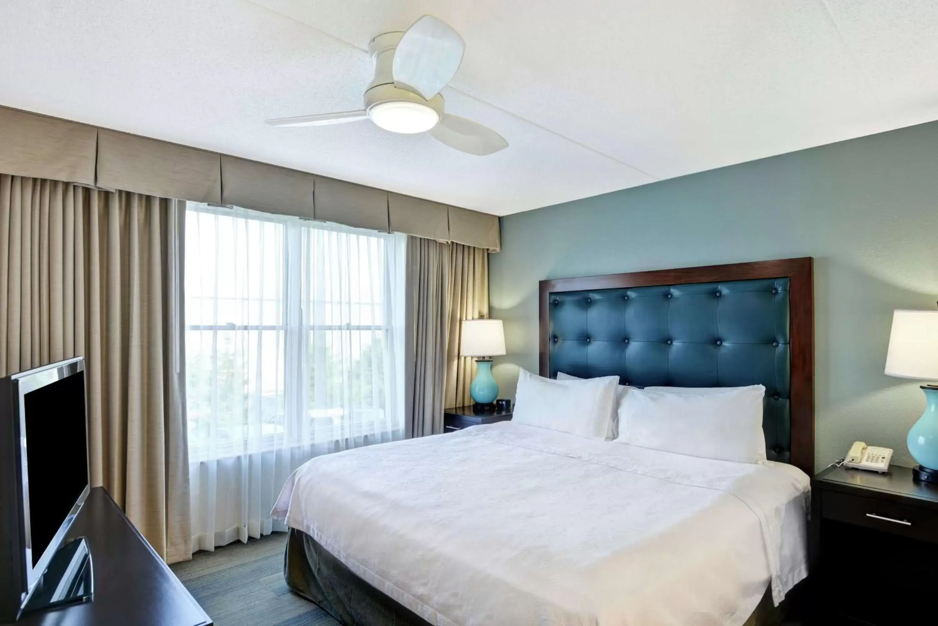 Bed in Homewood Suites by Hilton Lexington Fayette Mall