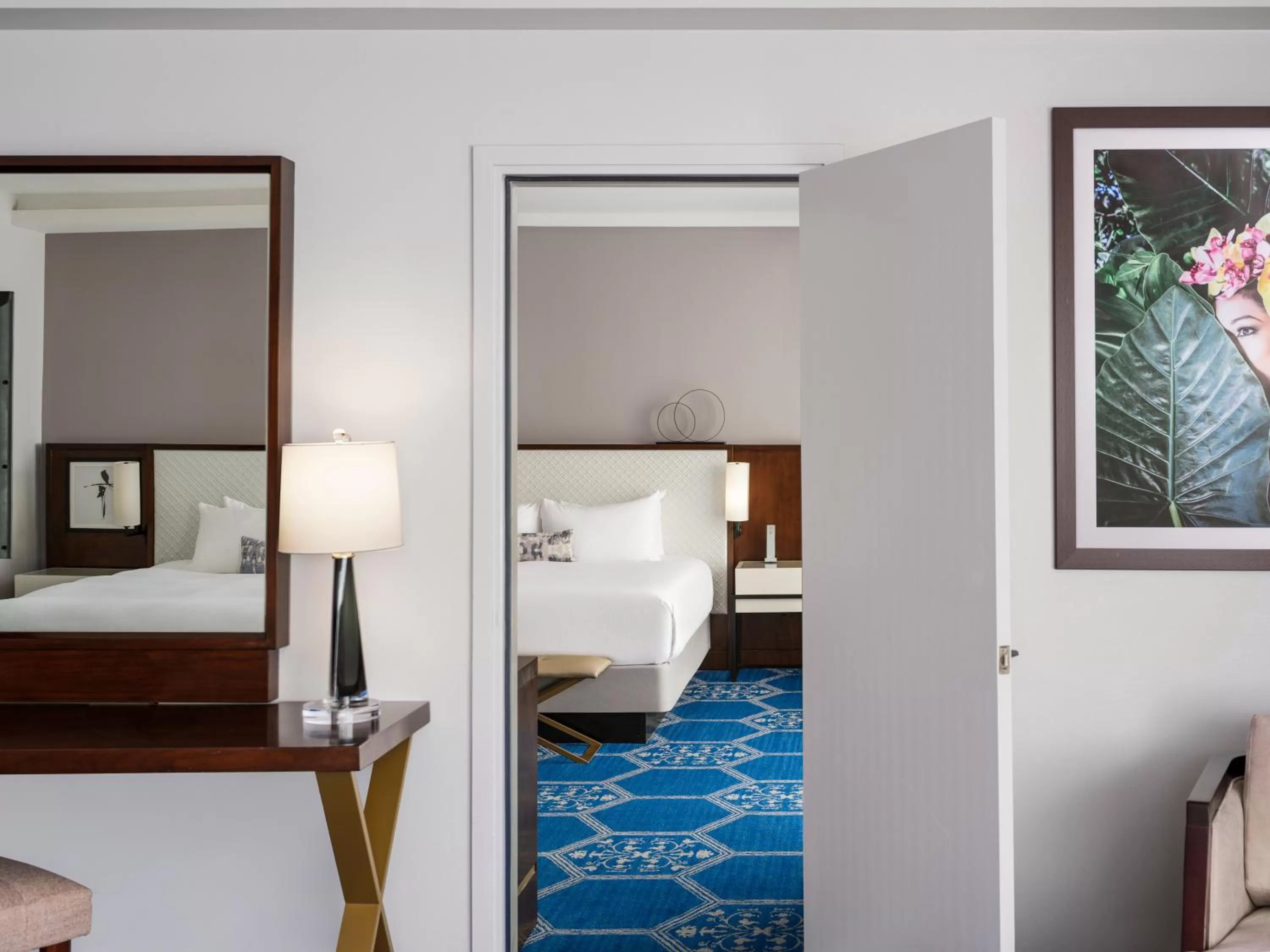 Bed in Fairmont El San Juan Hotel