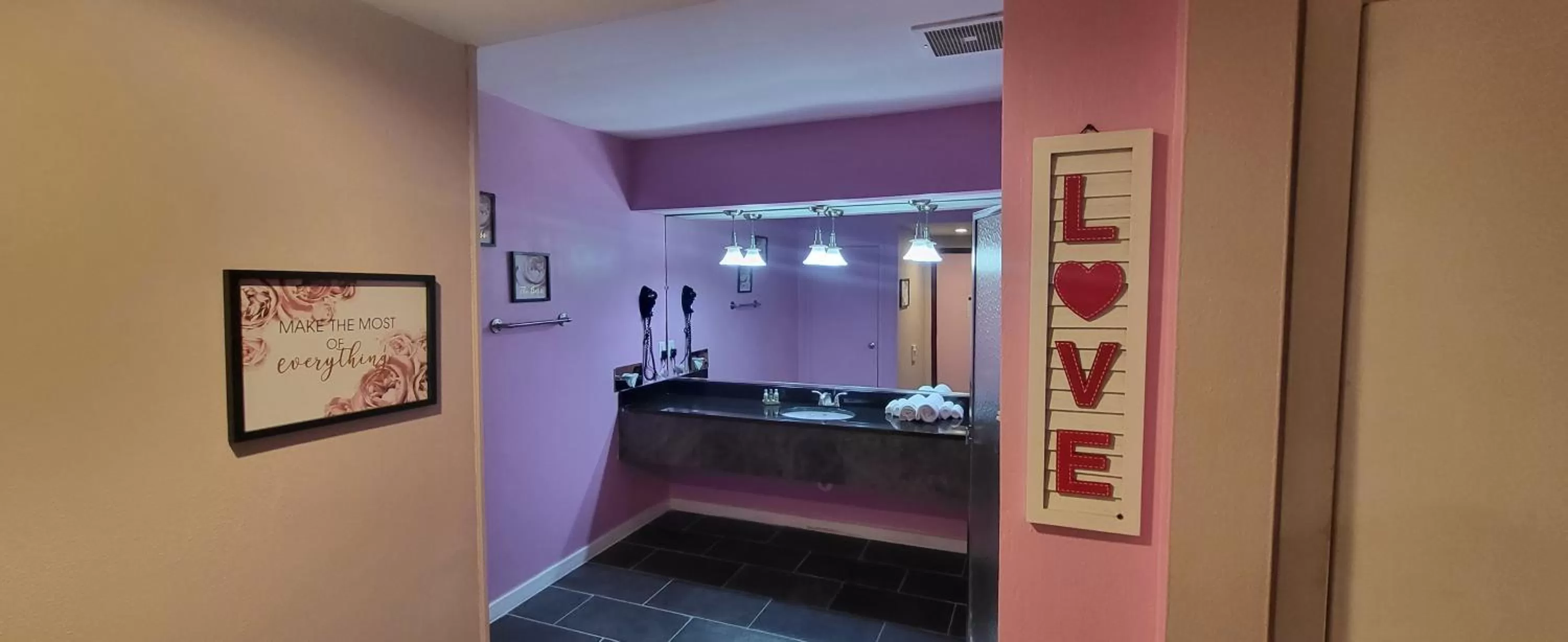 Bathroom in Inn of the Dove - Romantic Luxury Suites with Jacuzzi & Seasonal Fireplace at Harrisburg-Hershey-Philadelphia, PA