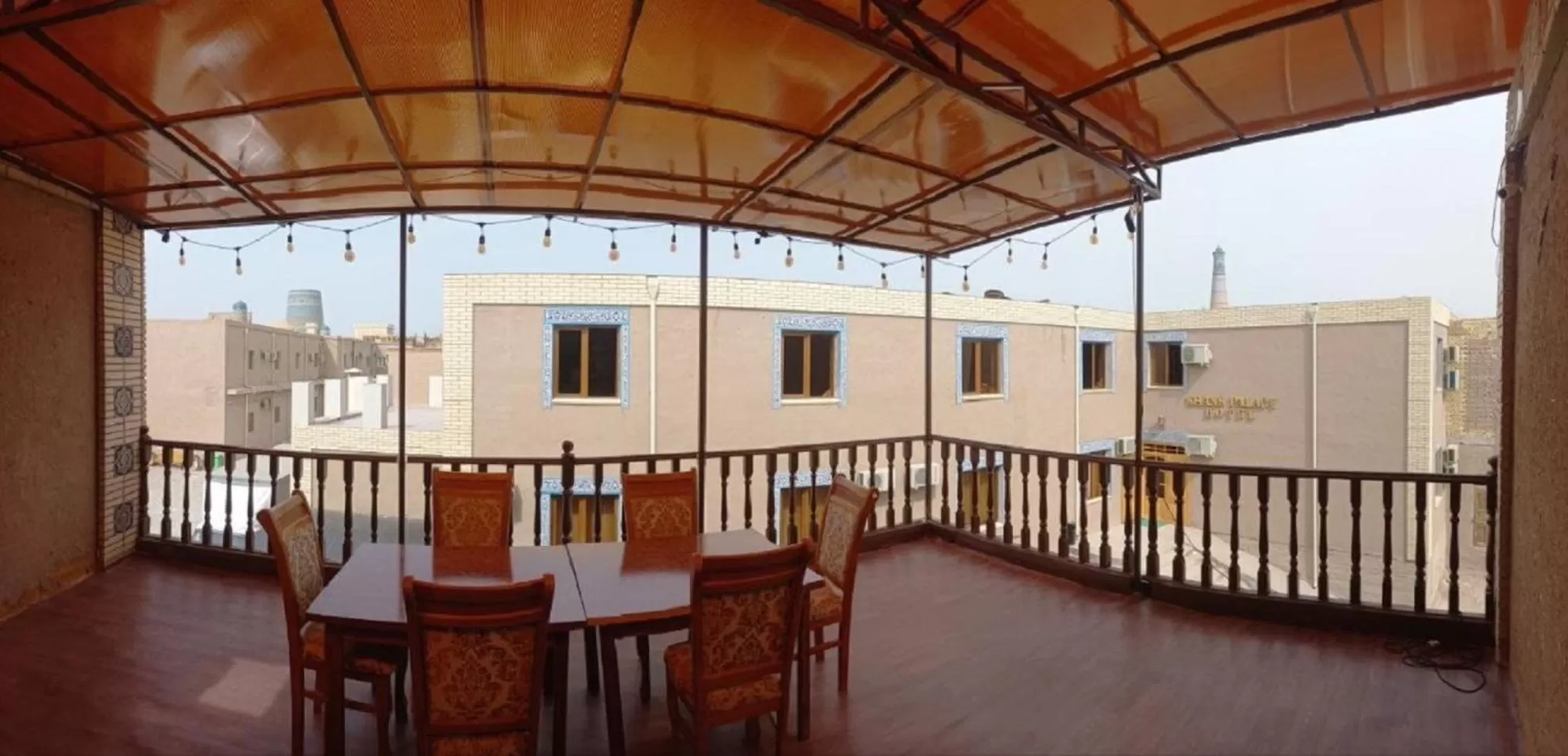 Balcony/Terrace in Hotel Euro Asia Khiva in Ichan Qala