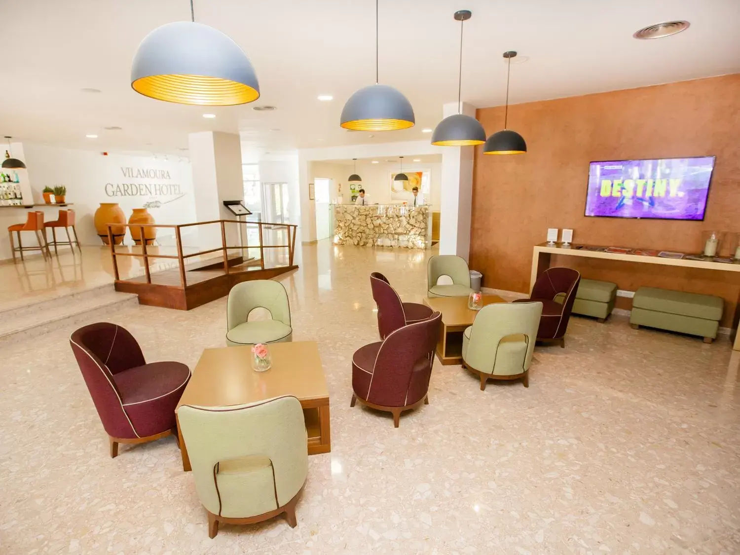 Communal lounge/ TV room, Lounge/Bar in Vilamoura Garden Hotel