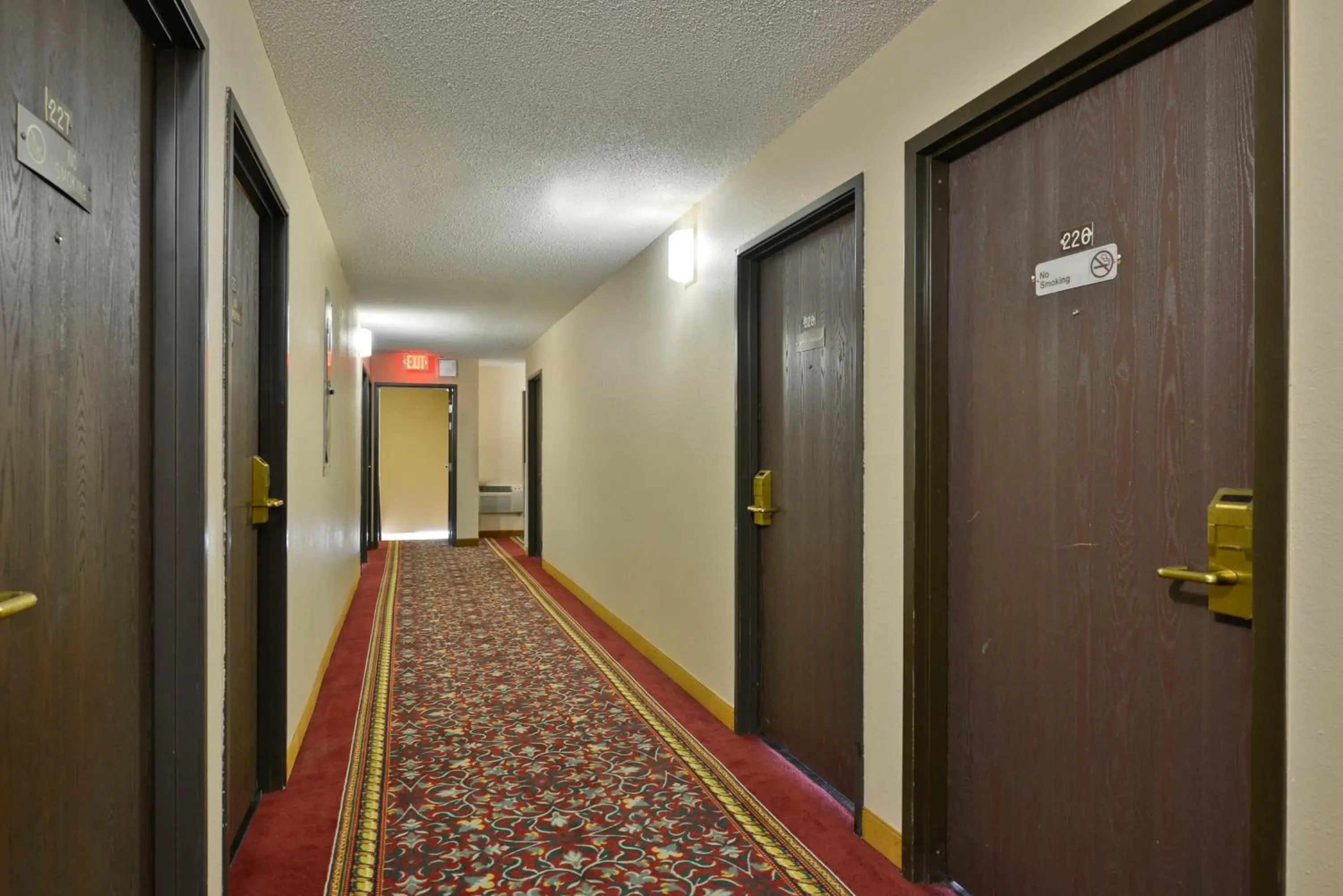 Property building in Americas Best Value Inn Decatur