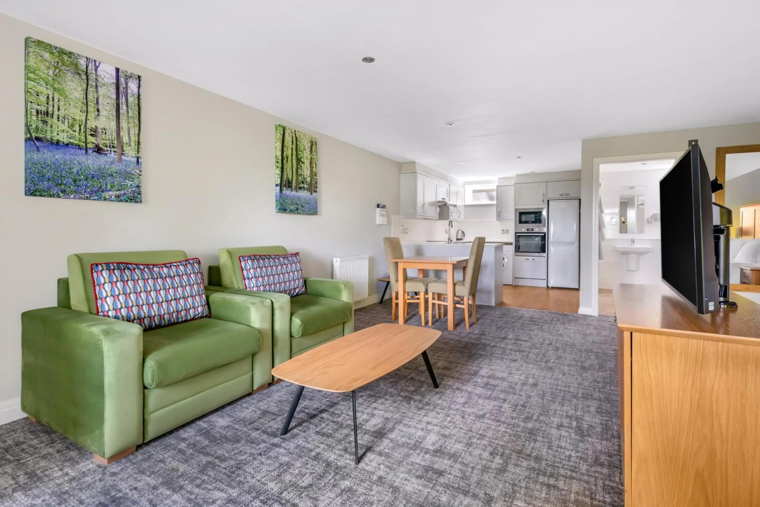 Kitchen or kitchenette, Seating Area in Thurnham Hall Resort