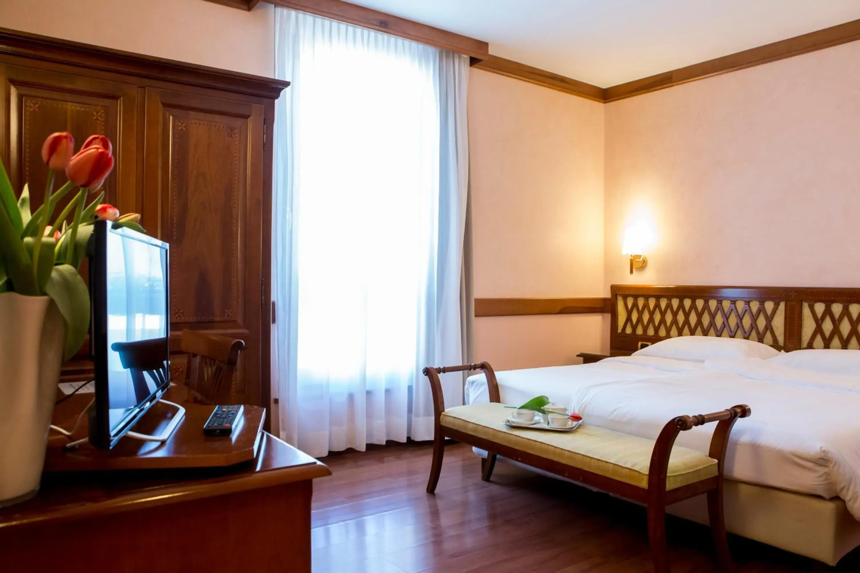 Bed in Hotel Villa Venezia