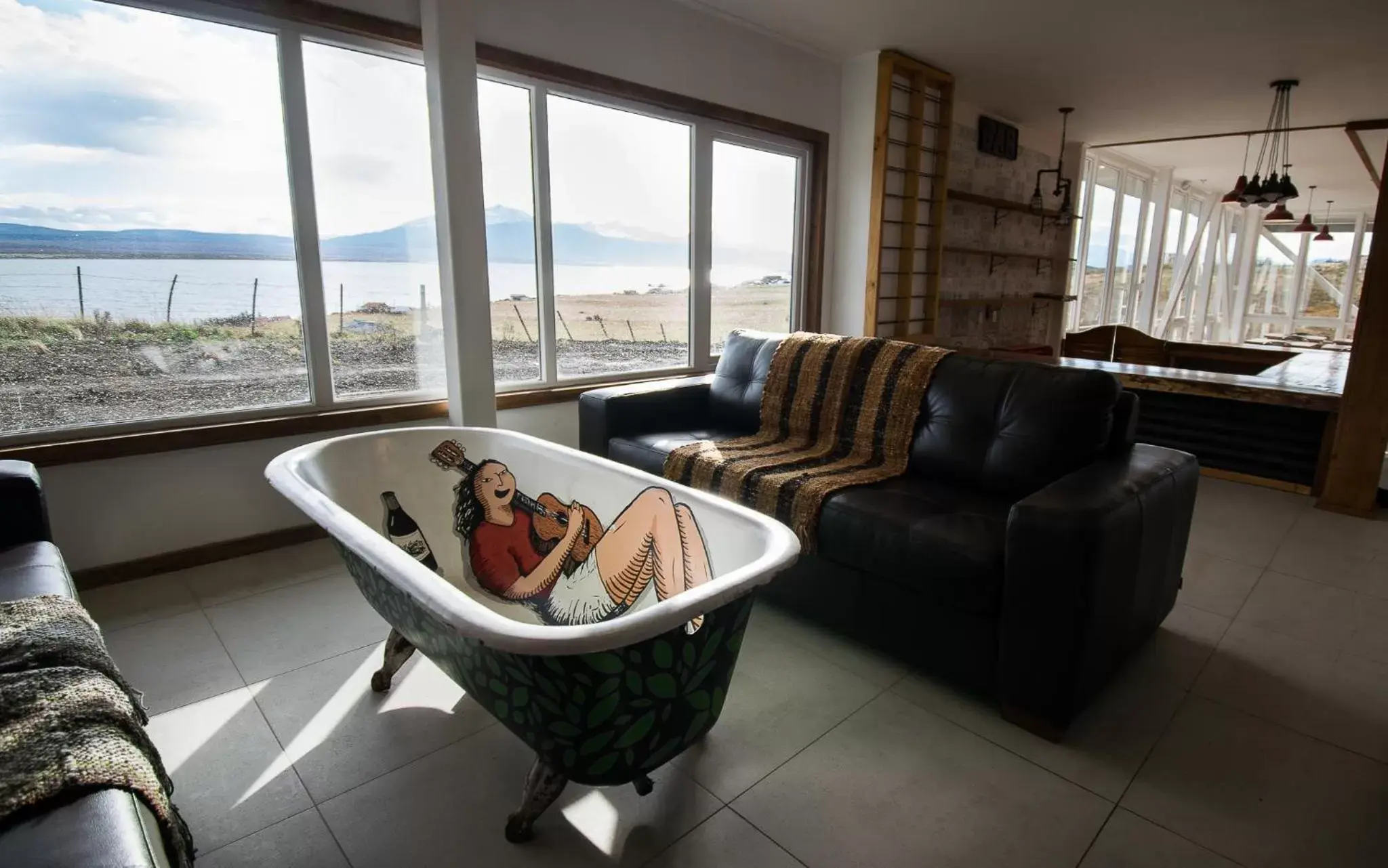 Living room in Best Western Patagonia