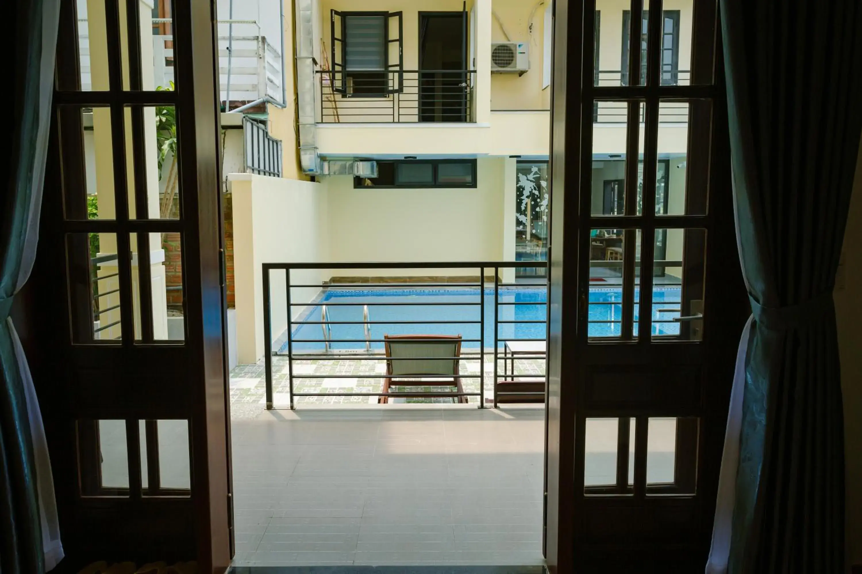 Balcony/Terrace, Pool View in Windbell Villa Hoi An