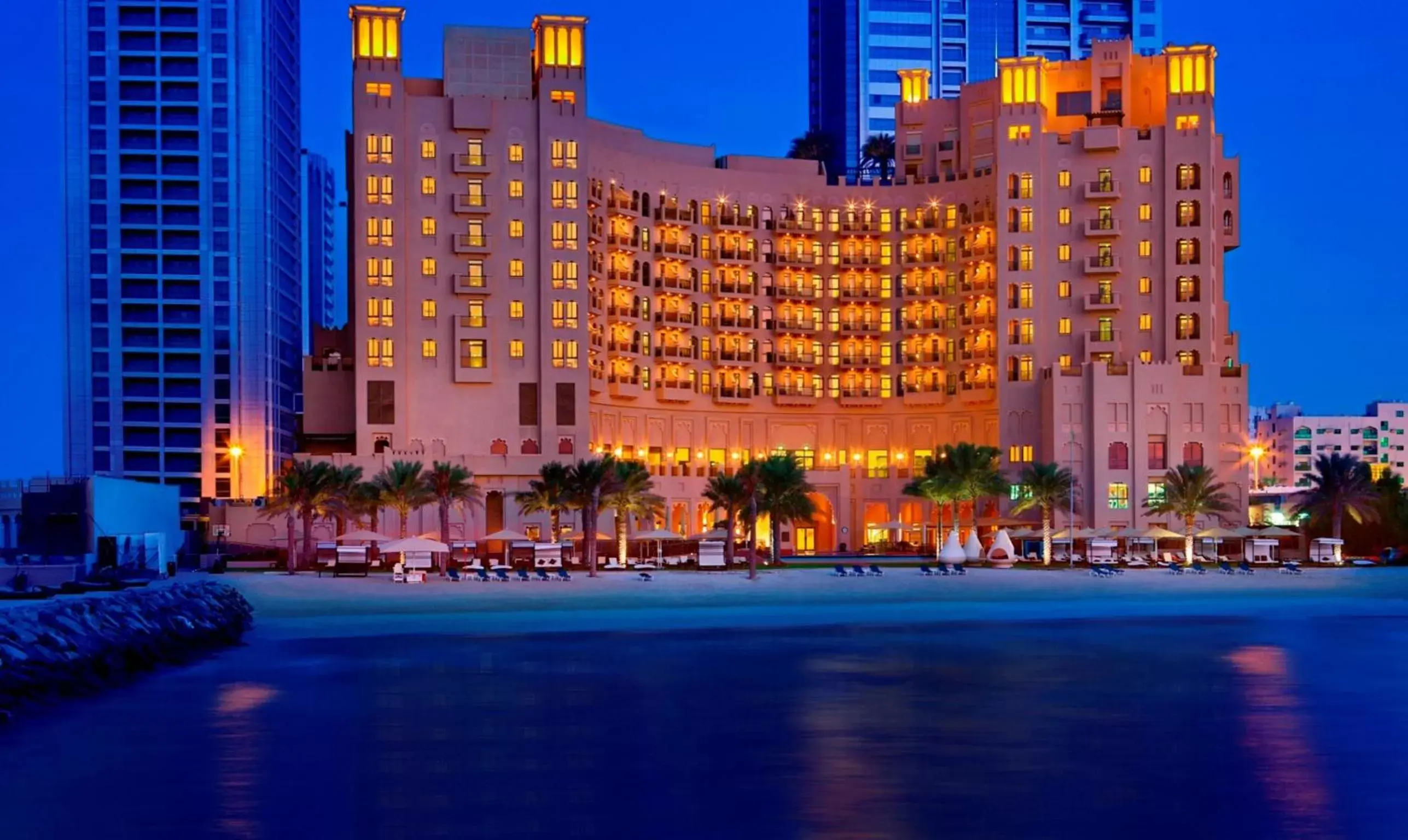 Facade/entrance, Swimming Pool in Bahi Ajman Palace Hotel