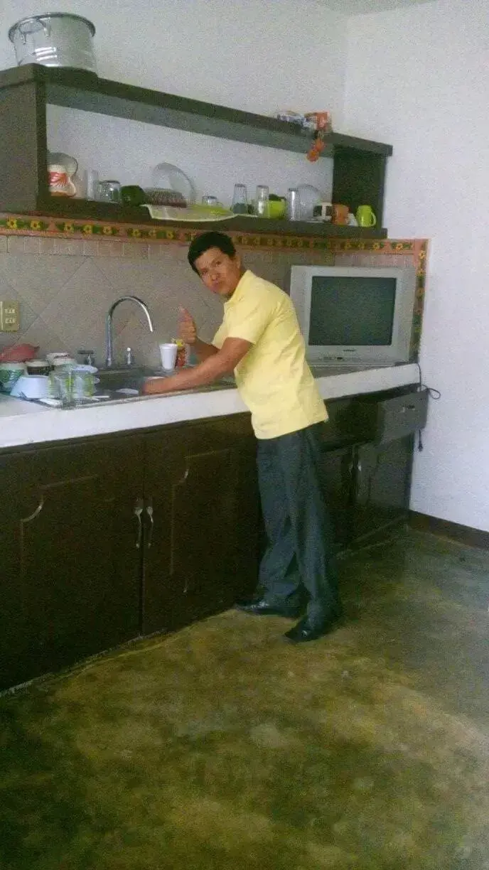 Kitchen or kitchenette in La casa del nenufar