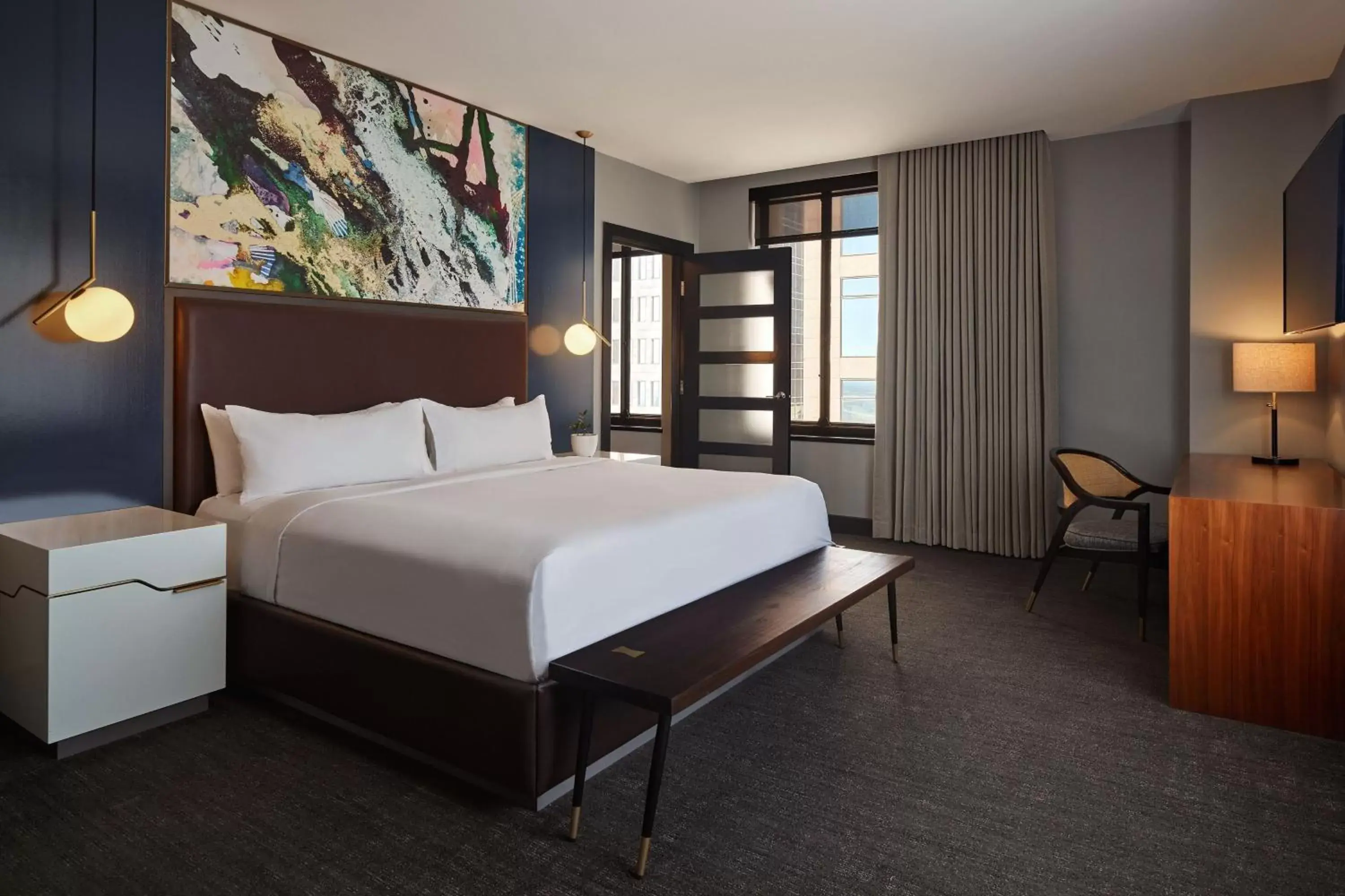 Photo of the whole room, Bed in Renaissance Saint Elm Dallas Downtown Hotel
