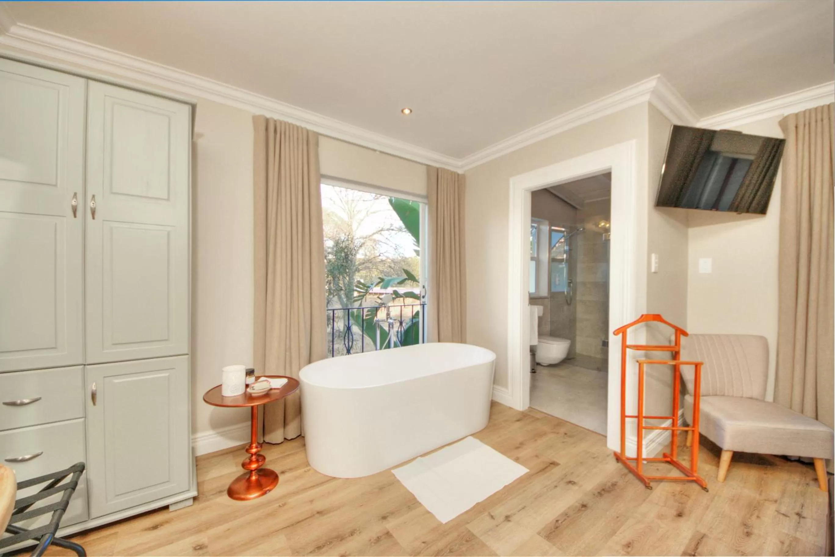 Inner courtyard view in Amberhall Guesthouse