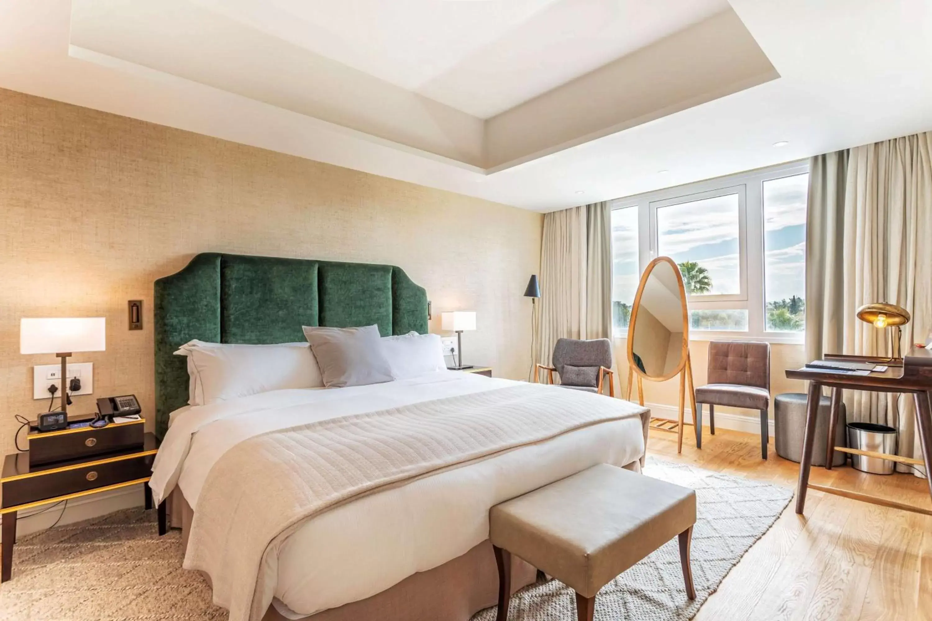 View (from property/room), Bed in Hilton Nicosia View (from property/room), Bed in Hilton Nicosia