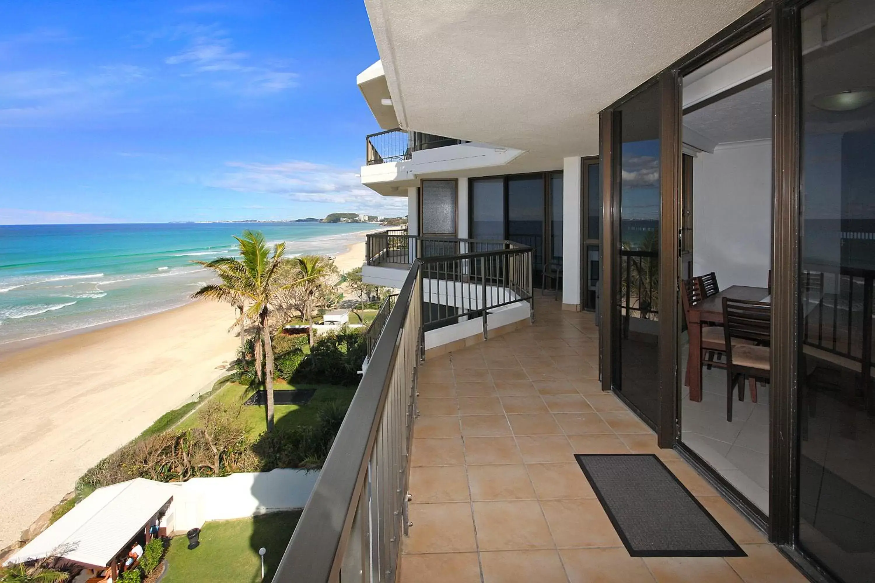 Balcony/Terrace in Spindrift on the Beach - Absolute Beachfront