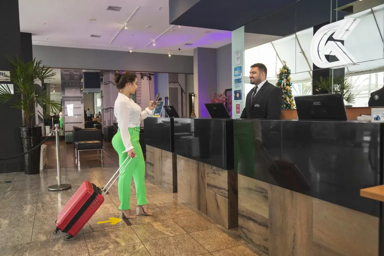 Lobby or reception in Golden Tulip Porto Vitória Lobby or reception in Golden Tulip Porto Vitória