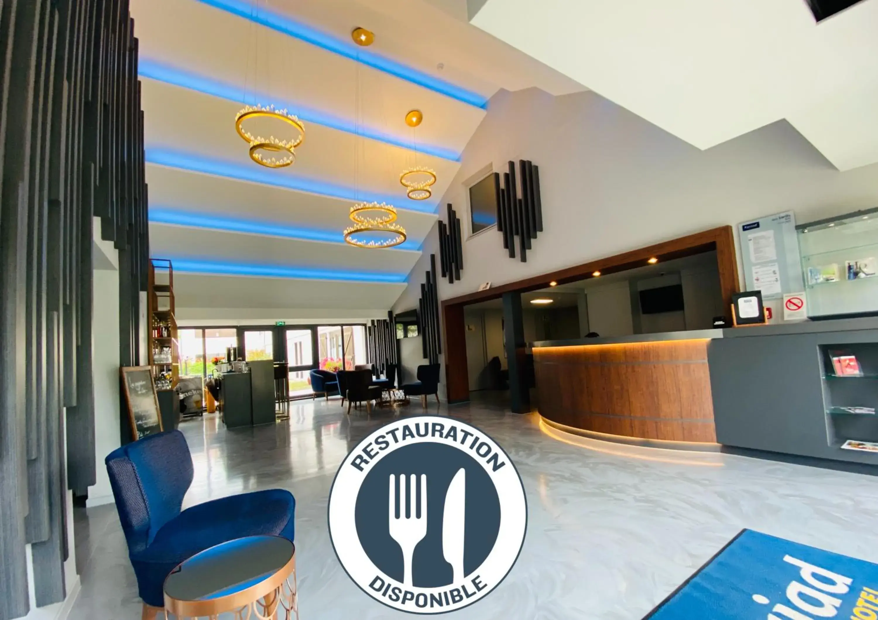 Lobby or reception in Kyriad Hotel Meaux Lobby or reception in Kyriad Hotel Meaux