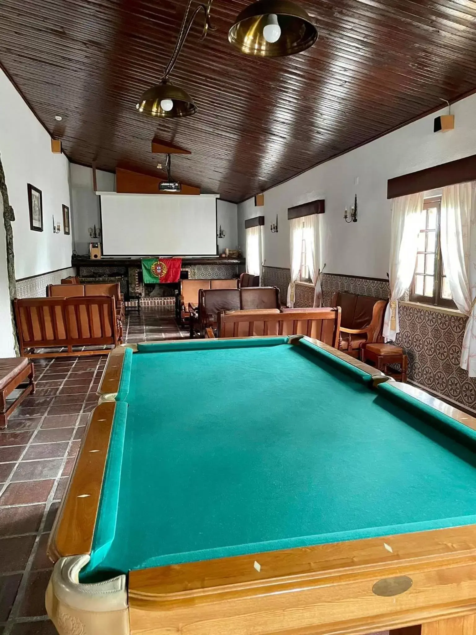 Living room, Swimming Pool in Hotel Rural A Coutada