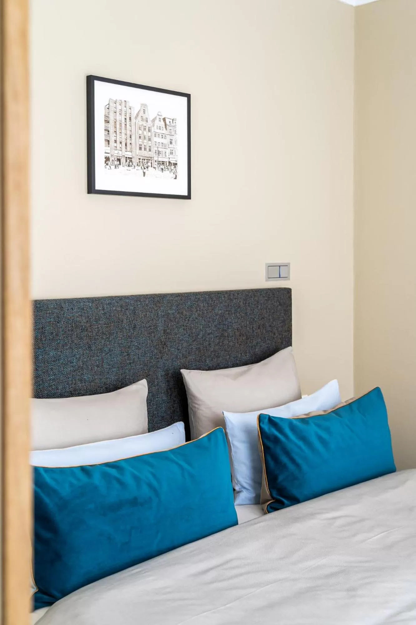 Bedroom, Bed in The Green Rostock Apartment Hotel