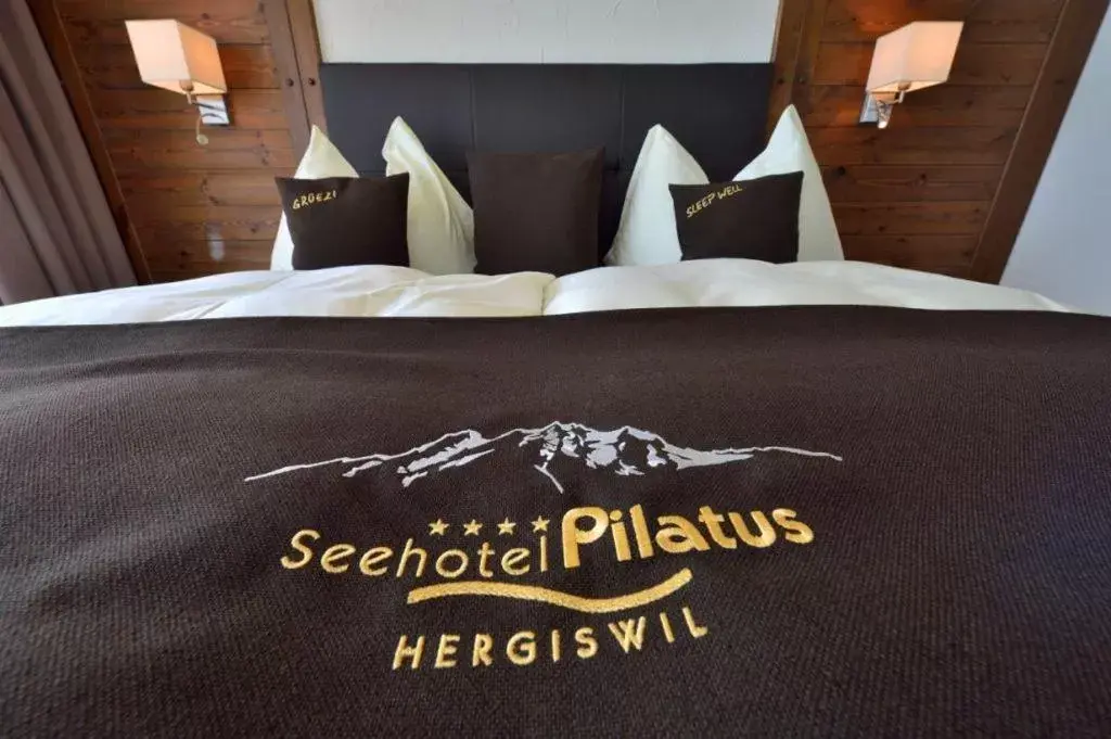 Bed in Seehotel Pilatus