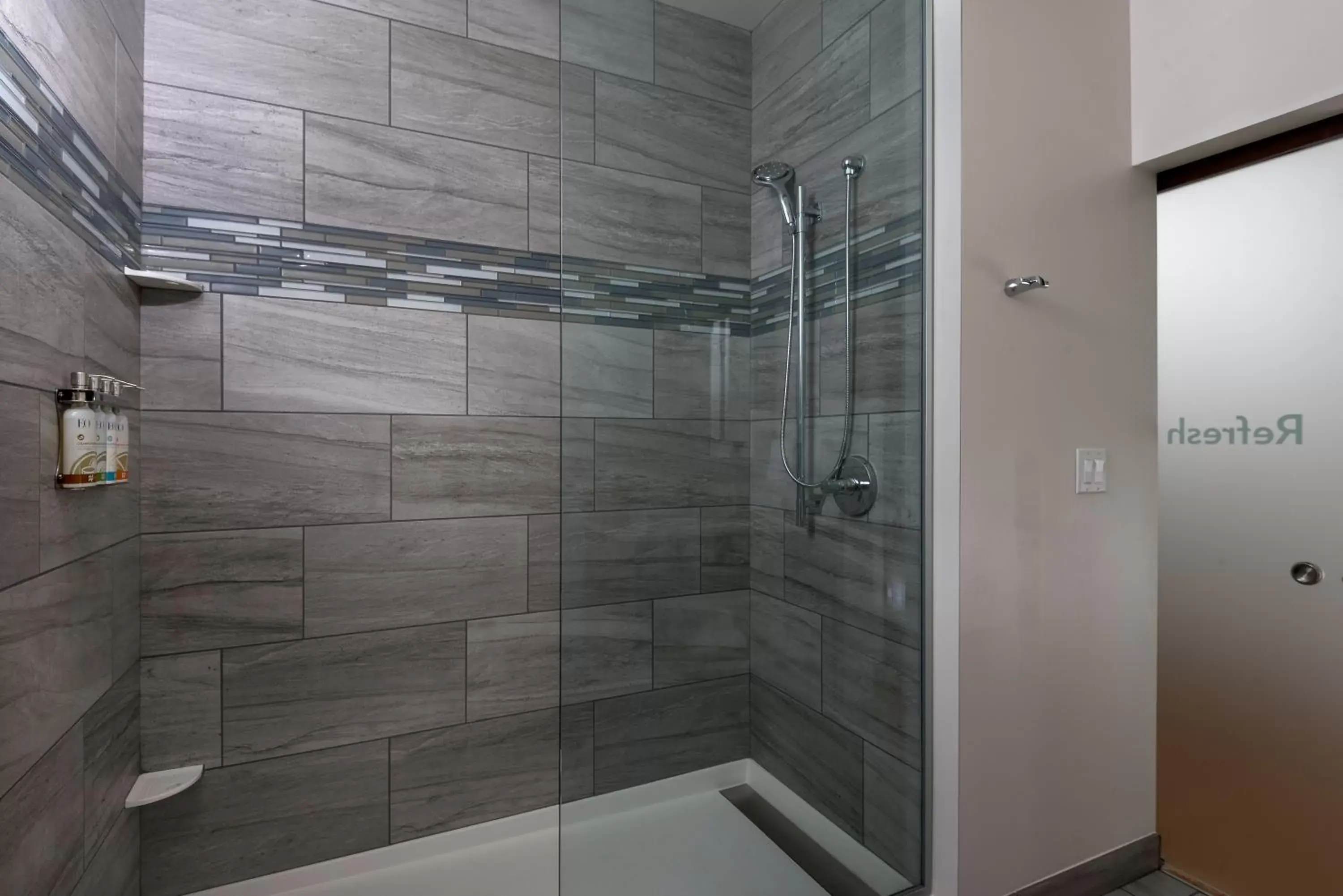 Shower, Bathroom in EVEN Hotel Omaha Downtown - Old Market, an IHG Hotel