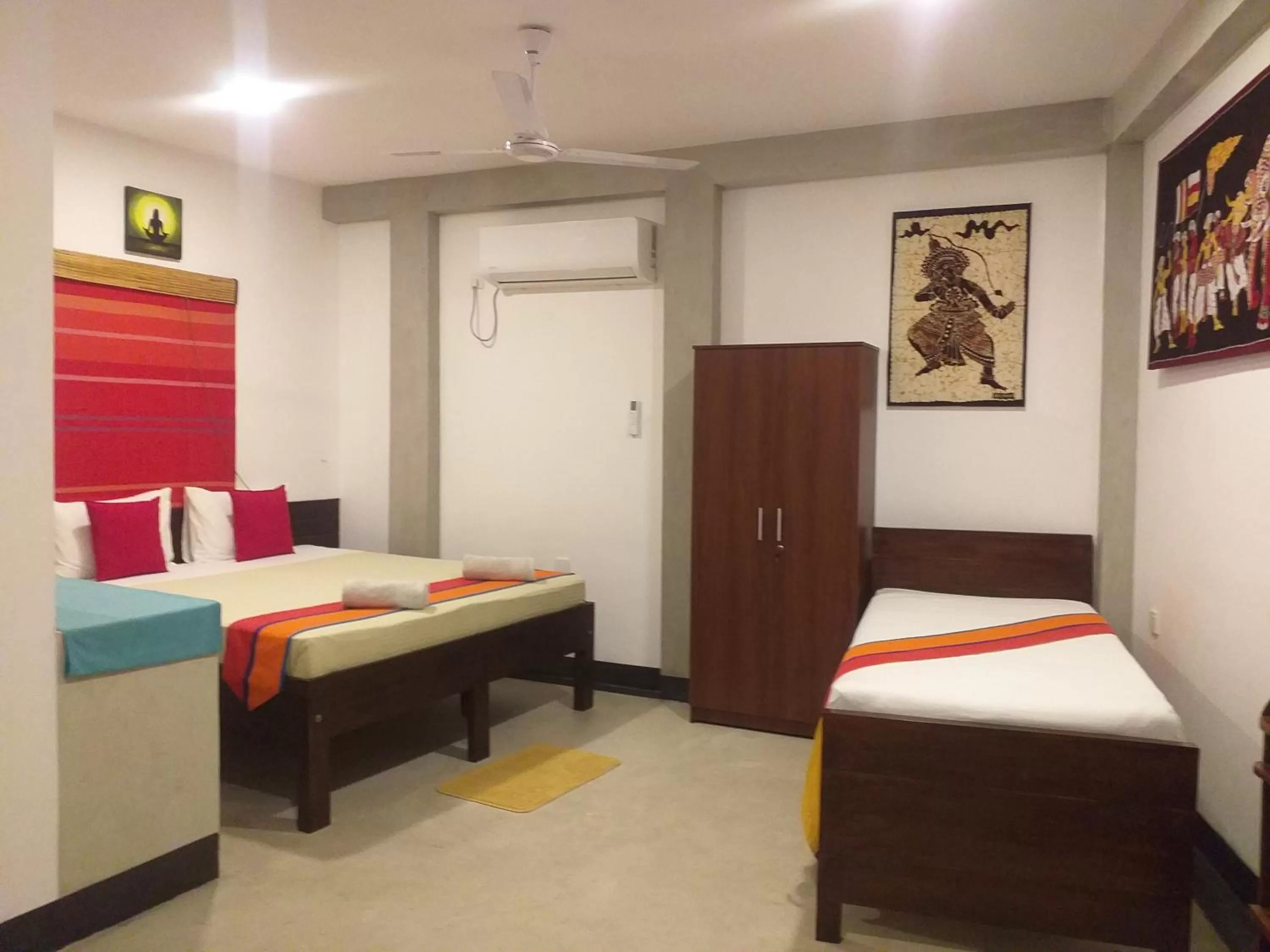 Bed in Green Wood Villa Negombo