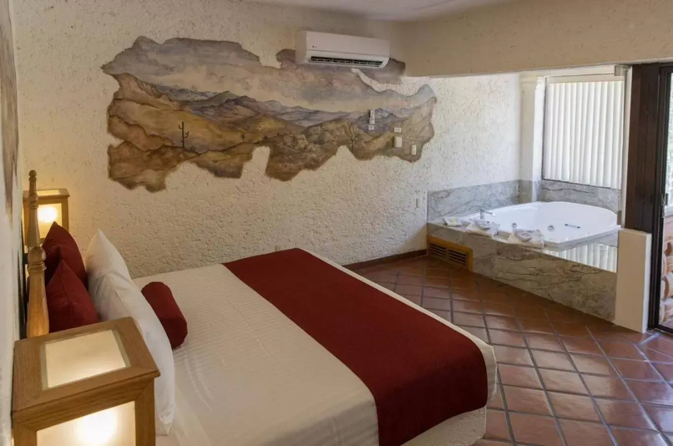 Bed in Hosteria Las Quintas Hotel & Spa