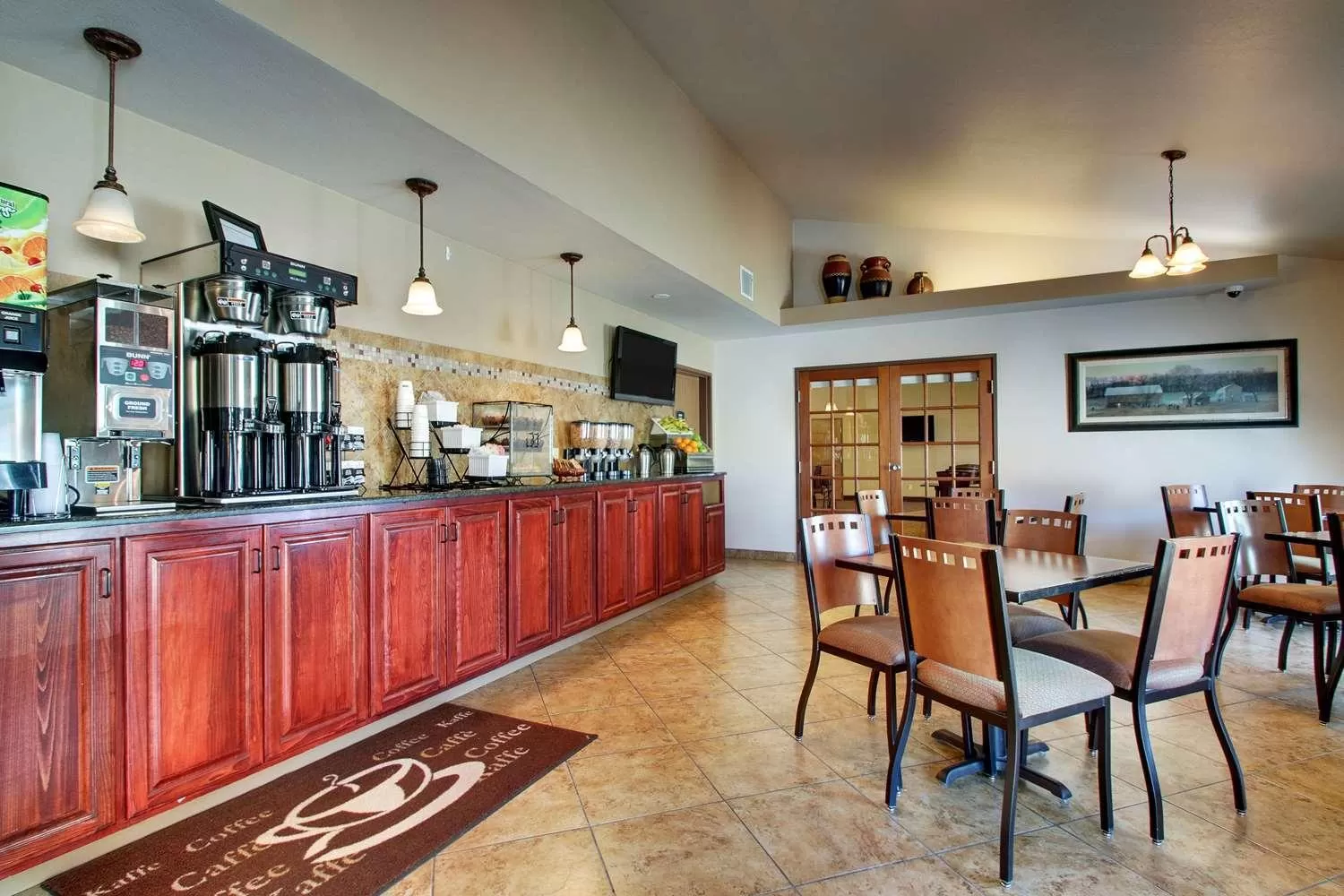 Buffet breakfast in Best Western West Hills Inn