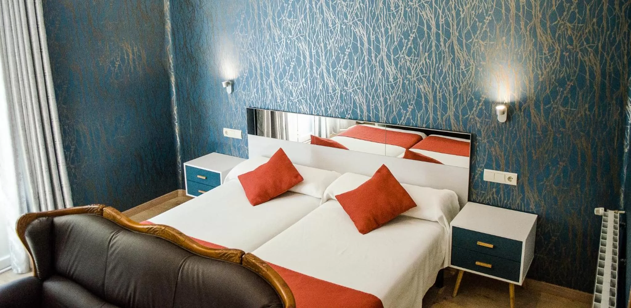 Bed in Hotel Jaqués