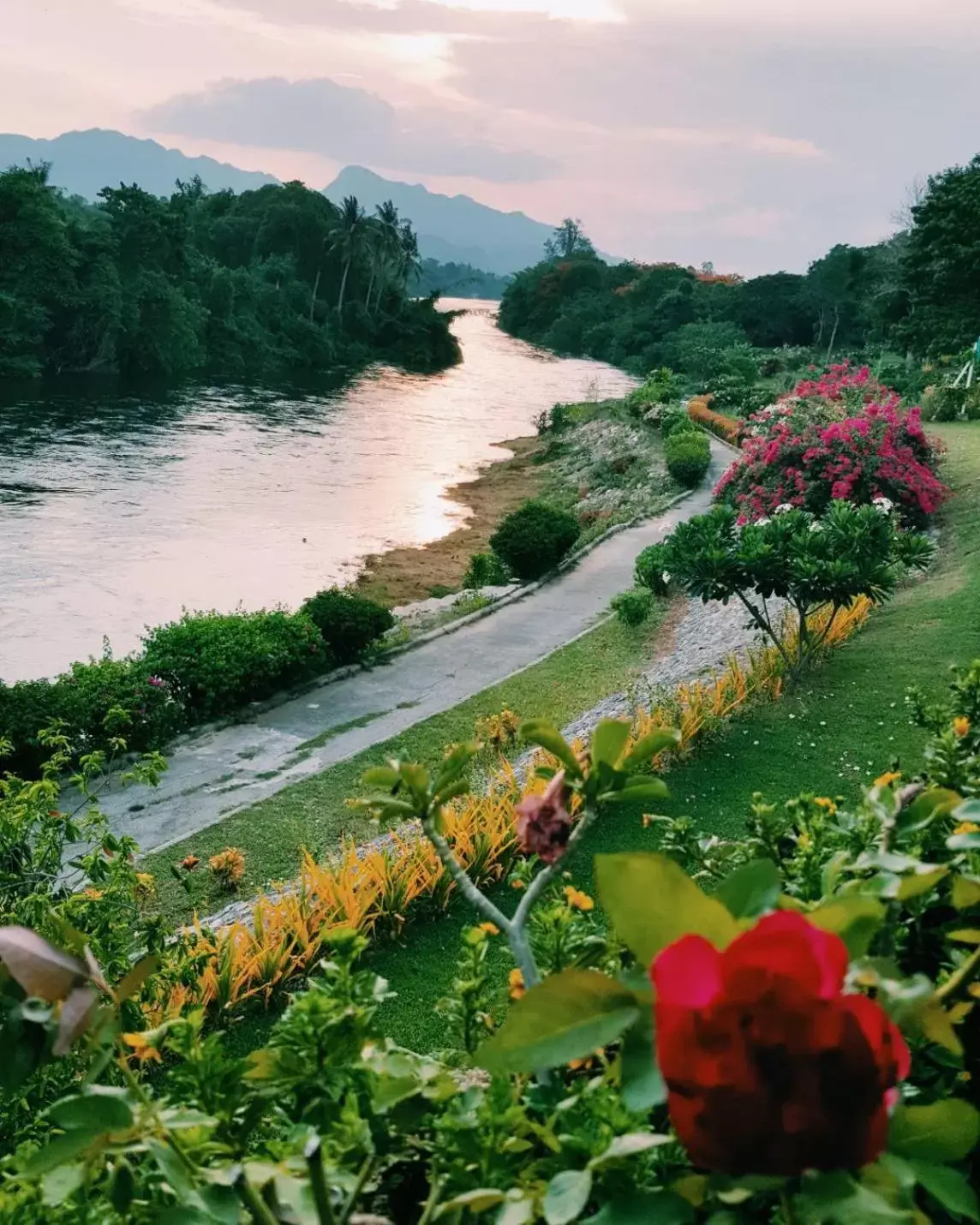 River view in Aekpailin River Kwai Resort