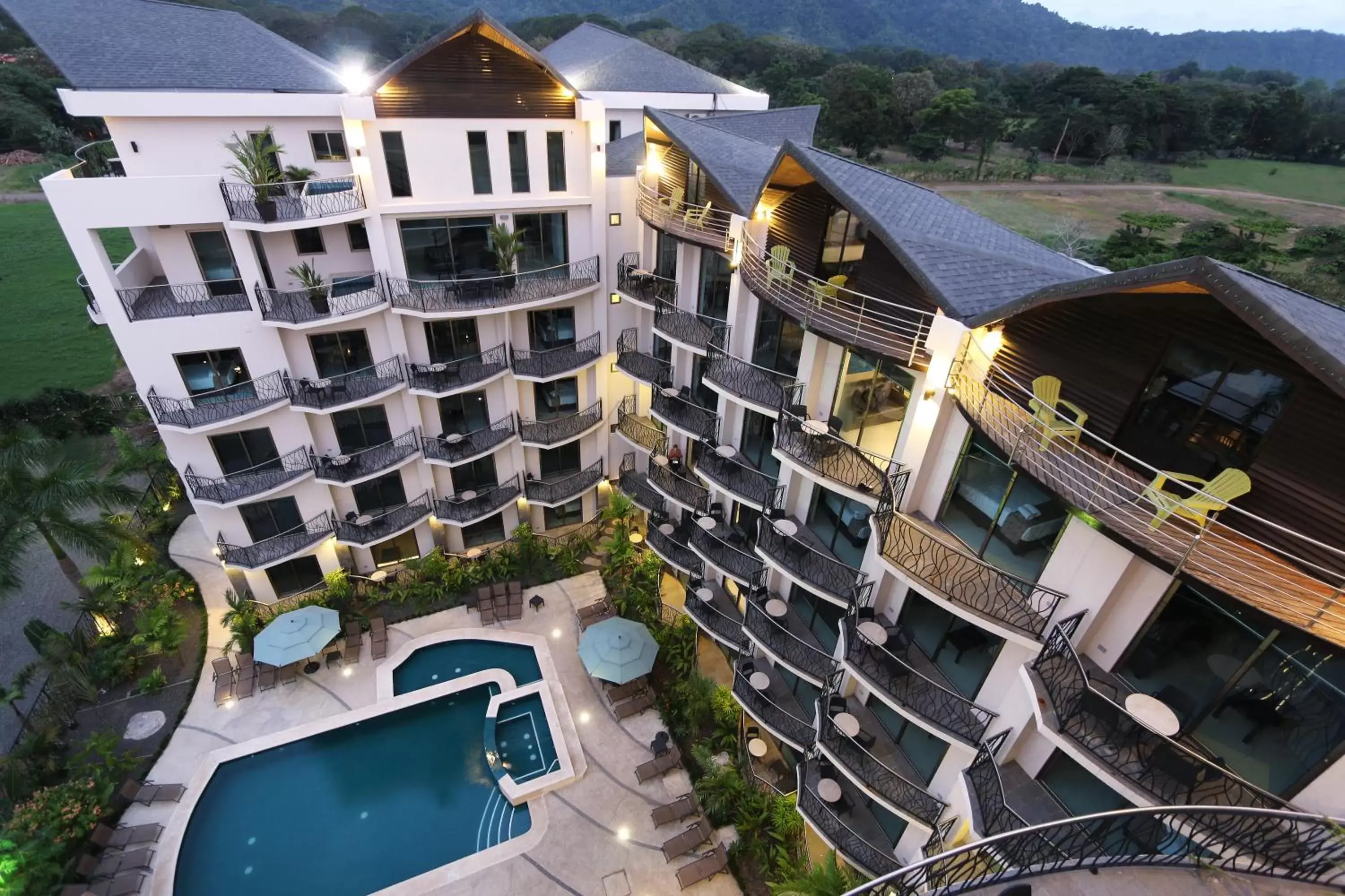 Bird's eye view, Pool View in PACIFIC SUITES Boutique Hotel and Bistro