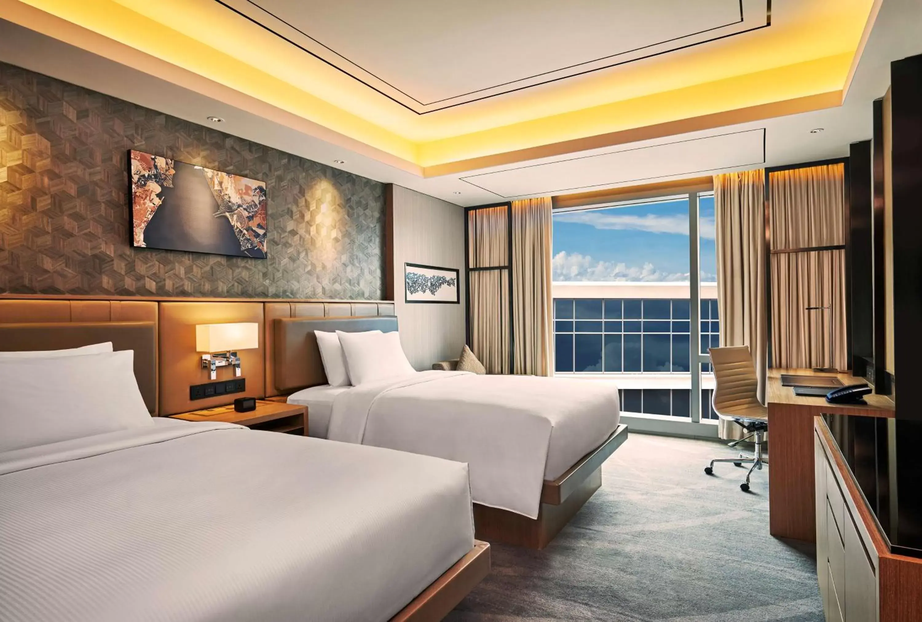 Bedroom, Bed in Hilton Manila